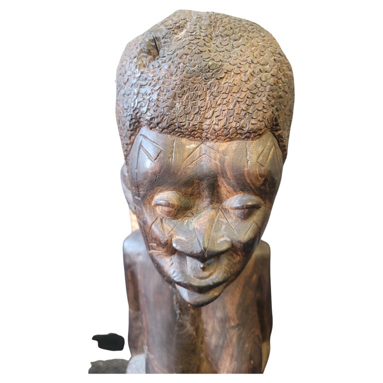 Large African Makonde Tree of Life Sculpture, circa 1962 For Sale at