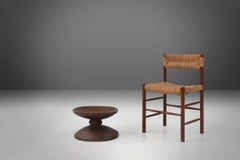 Large African Tree Trunk Bowl in Oak, 1950s