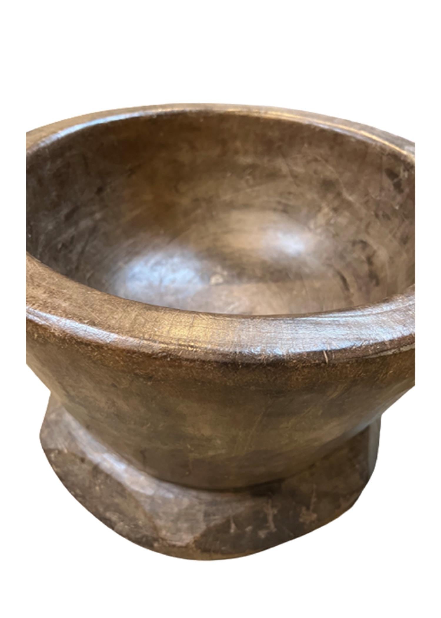Mid-20th Century Large African Tribal Mixing Bowl For Sale
