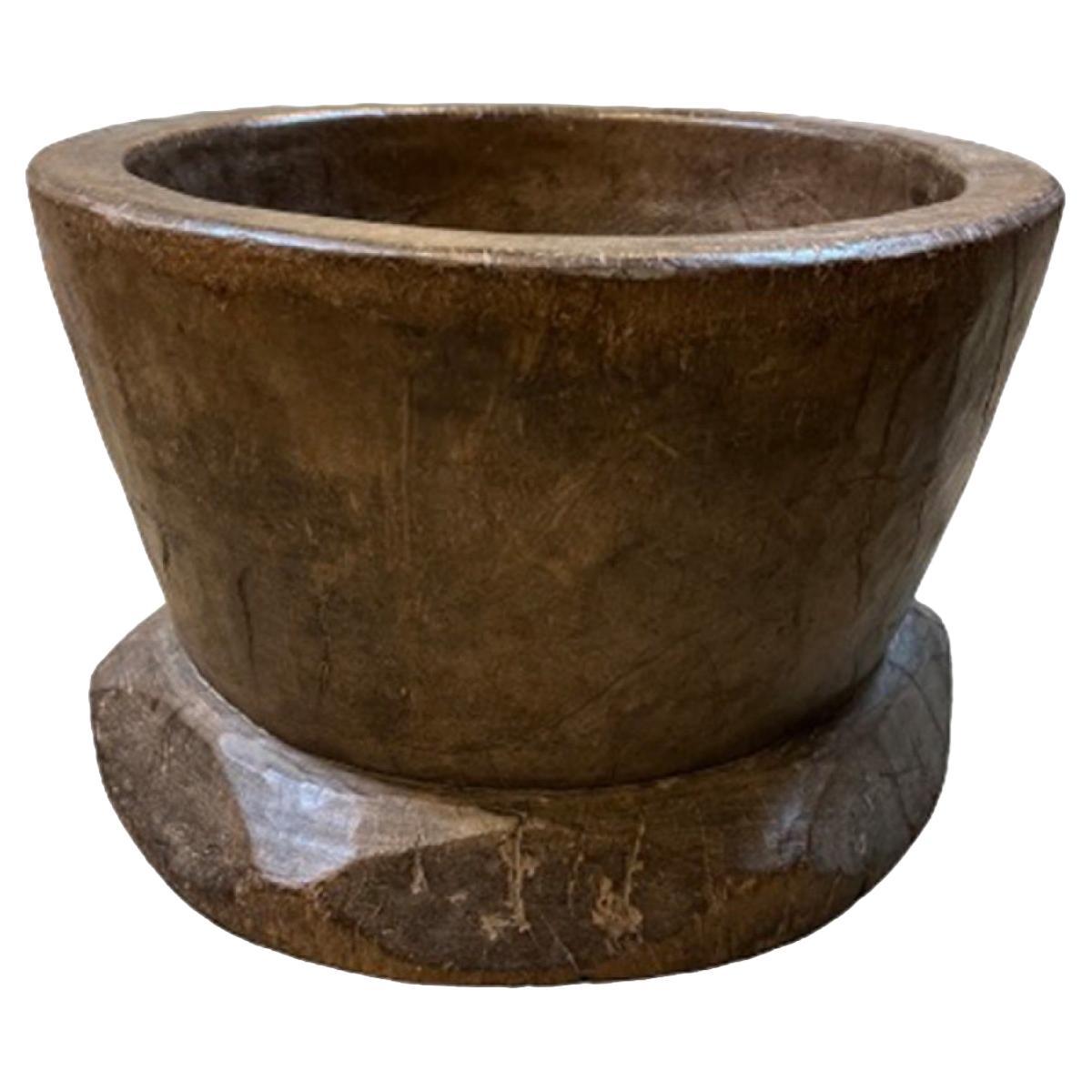 Large African Tribal Mixing Bowl For Sale