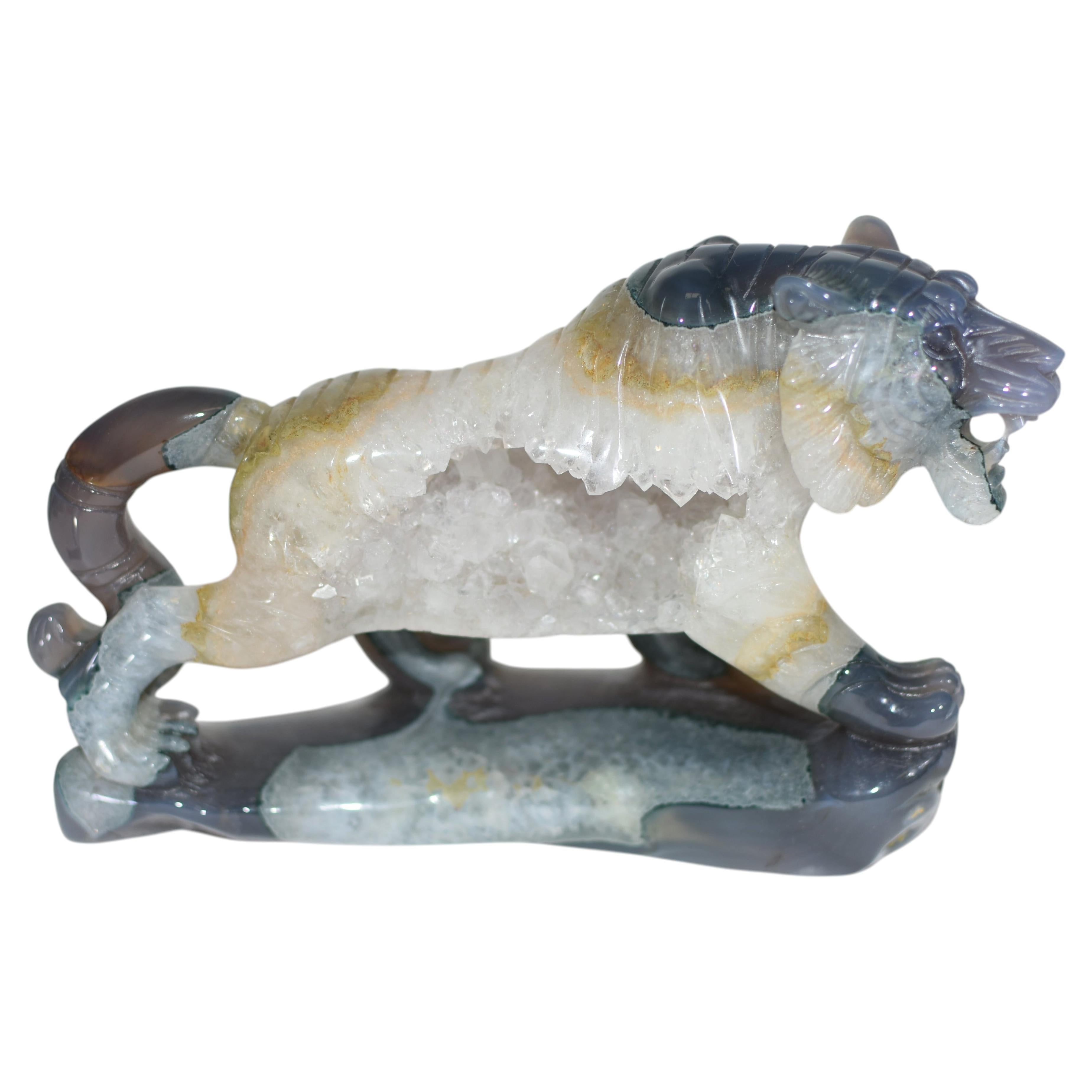 Large Agate Tiger 8.25" For Sale