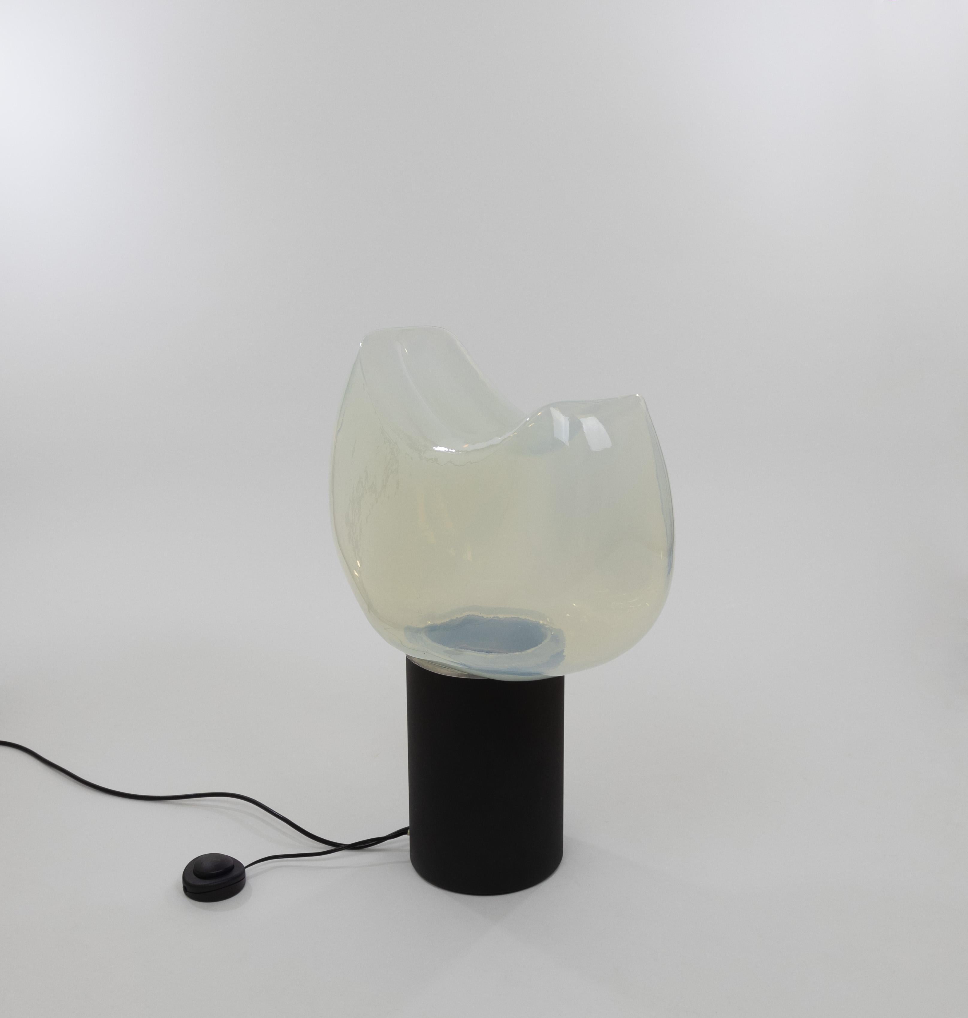 Mid-20th Century Large Aghia table lamp in Murano glass by Roberto Pamio for Leucos, 1960s For Sale