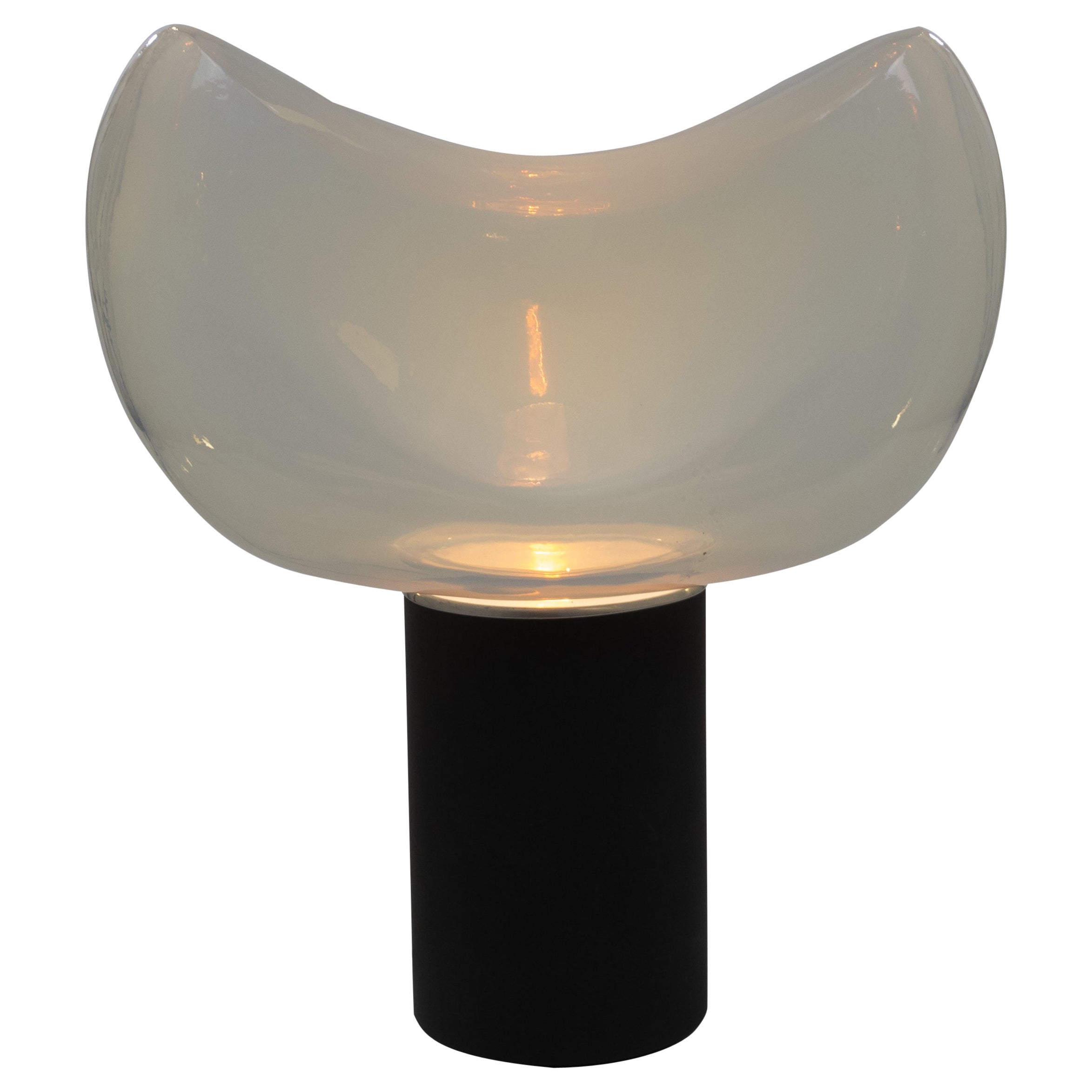 Large Aghia table lamp in Murano glass by Roberto Pamio for Leucos, 1960s For Sale