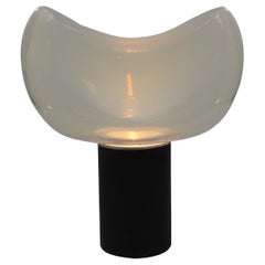 Large Aghia table lamp in Murano glass by Roberto Pamio for Leucos, 1960s