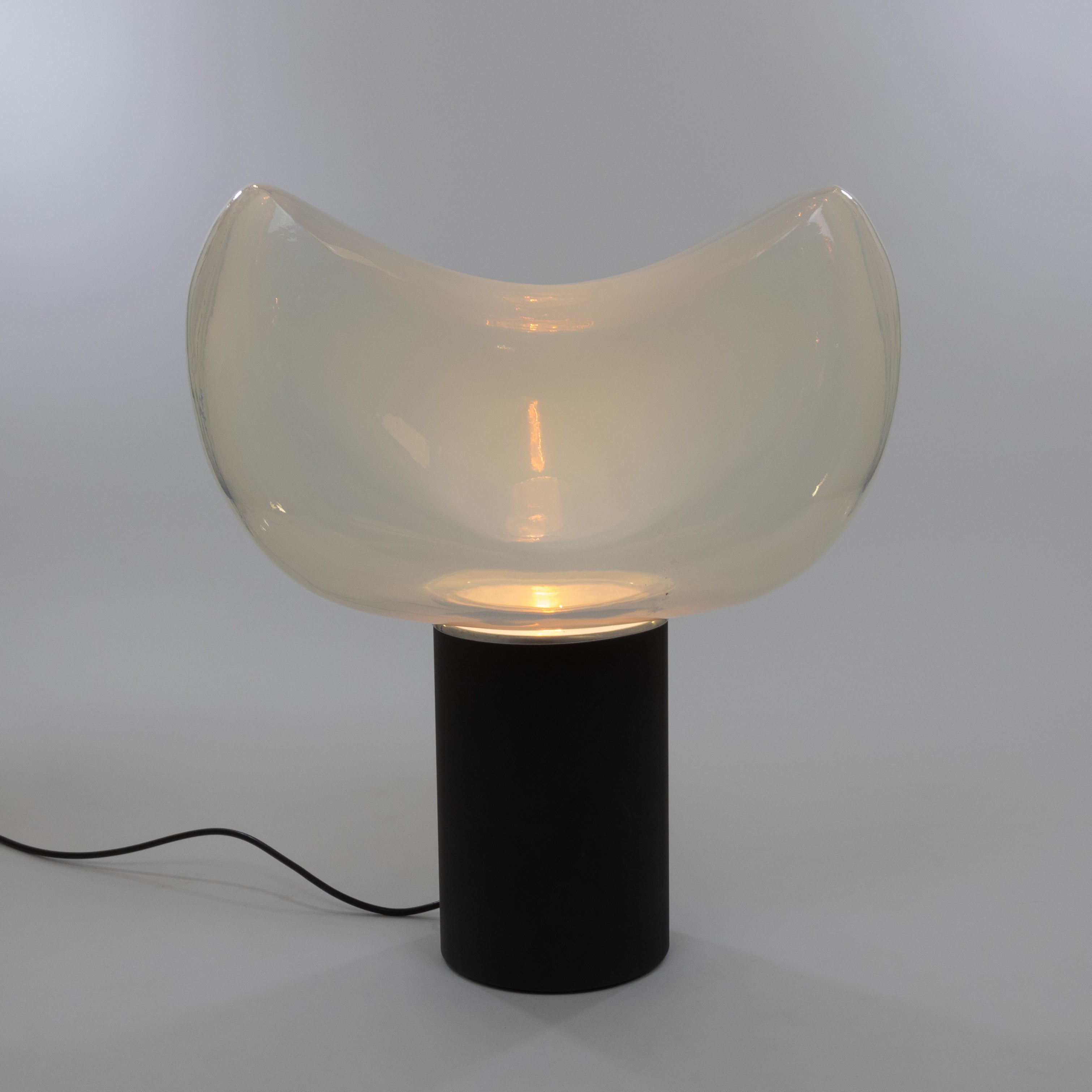 Large Aghia table lamp in Murano glass by Roberto Pamio for Leucos, 1960s
