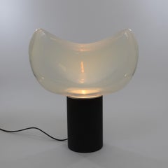 Large Aghia table lamp in Murano glass by Roberto Pamio for Leucos, 1960s