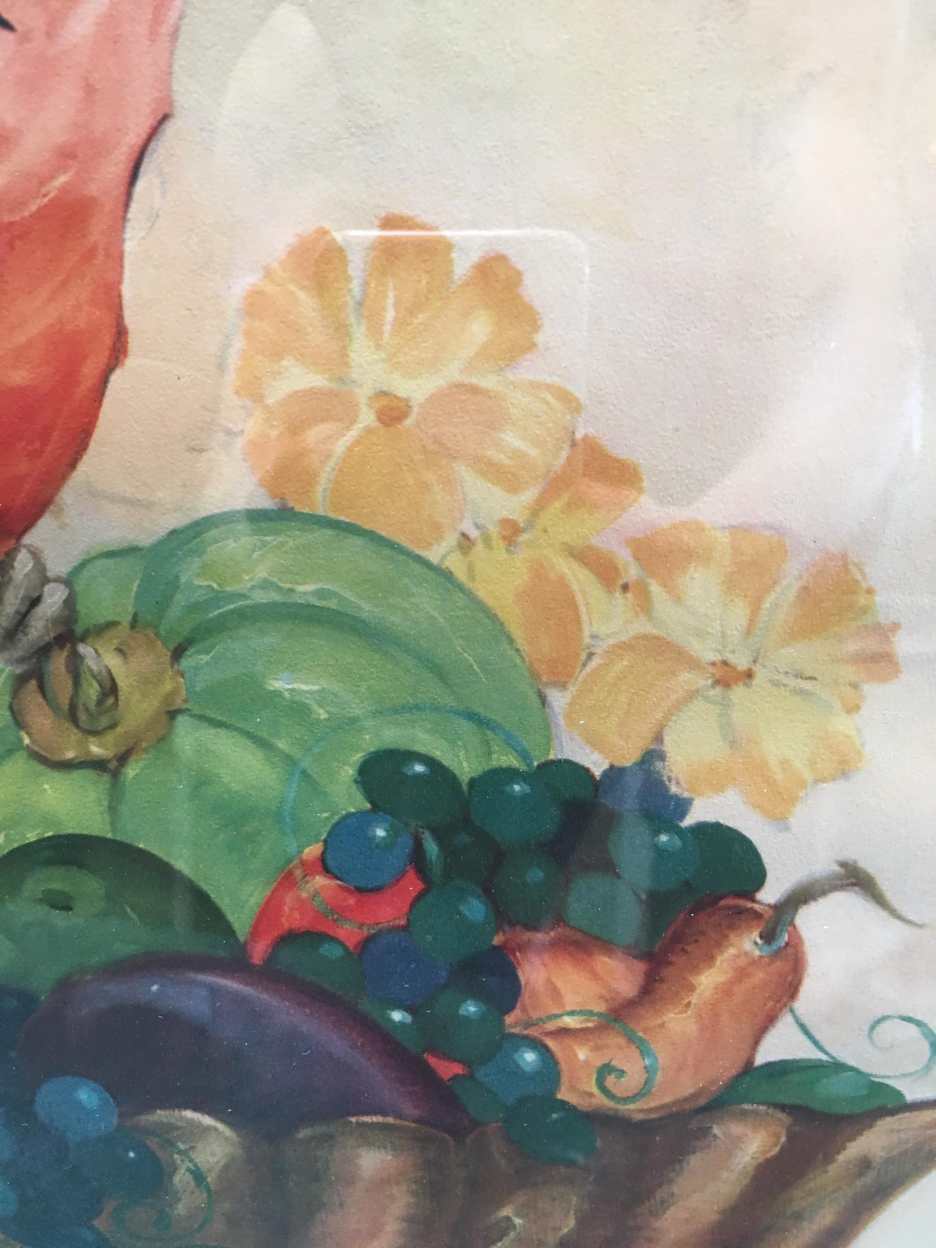 Mid-Century Modern Large Airbrush Parrot Post War Hawaiian Art by Billy Seay for Turner
