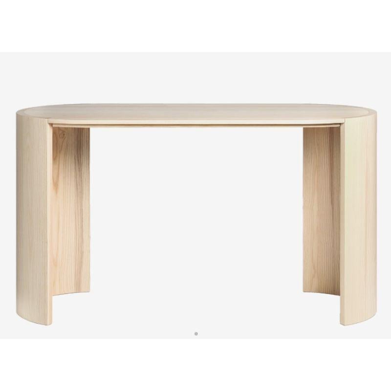 Large, Airisto work desk, natural ash by Made By Choice with Joanna Laajisto
Dimensions: W 160cm, D 55cm, H 74 cm
Materials: Solid Ash
Finishes: Natural ash / painted black

Also available: Black, small, medium & custom order

The Airisto