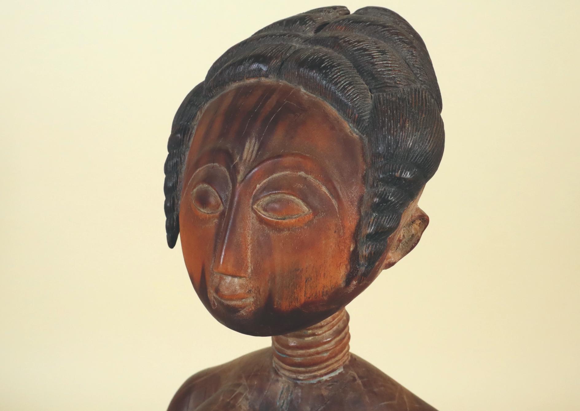Hardwood Large Akan Ashanti 'Asante' or Fante Ghana Queen Mother Maternity from Shrine For Sale
