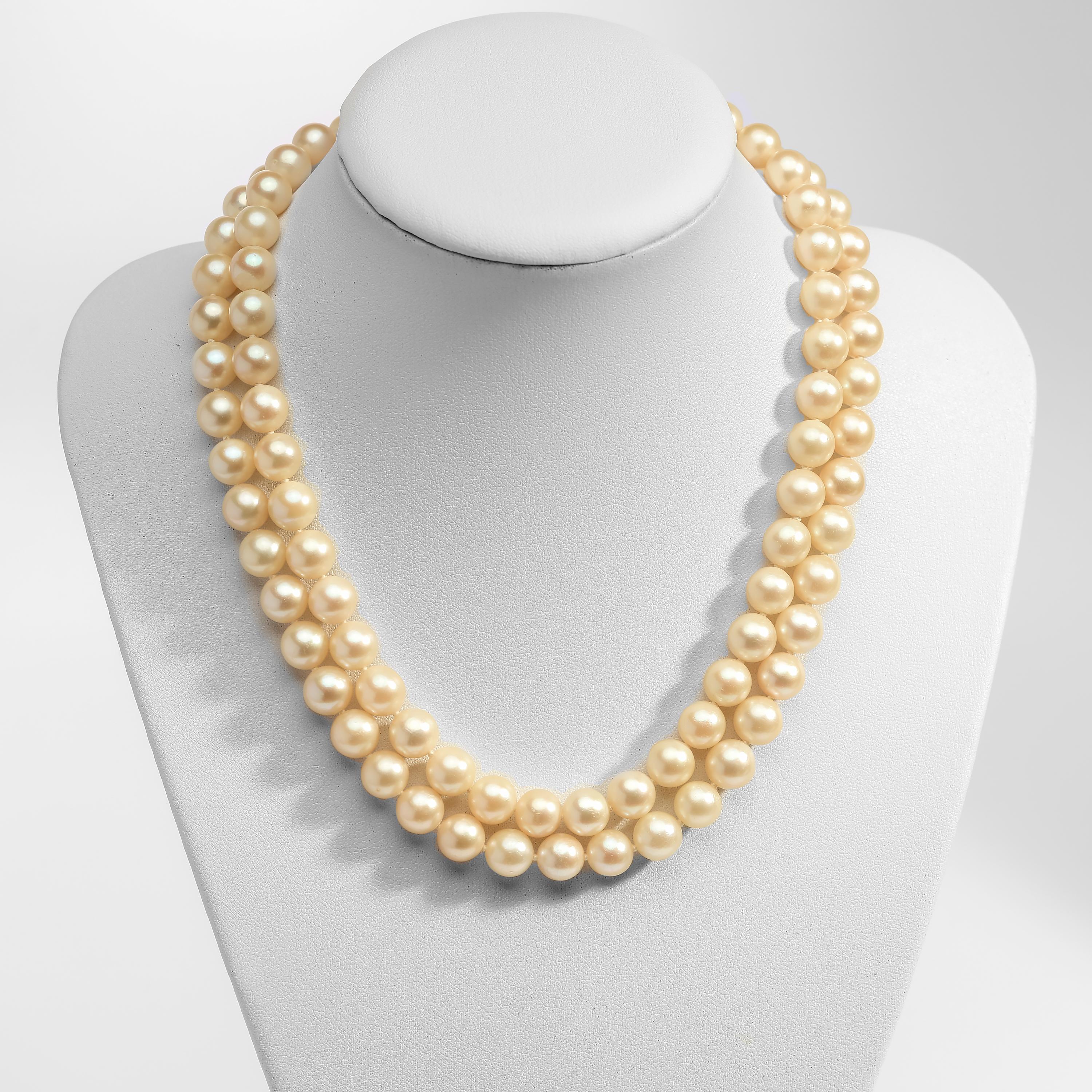 pearl necklace 2 strand