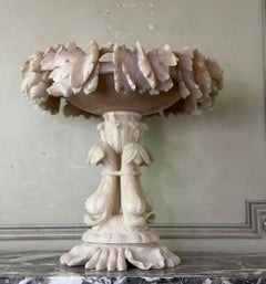 Large alabaster bowl, Italy, circa 1900