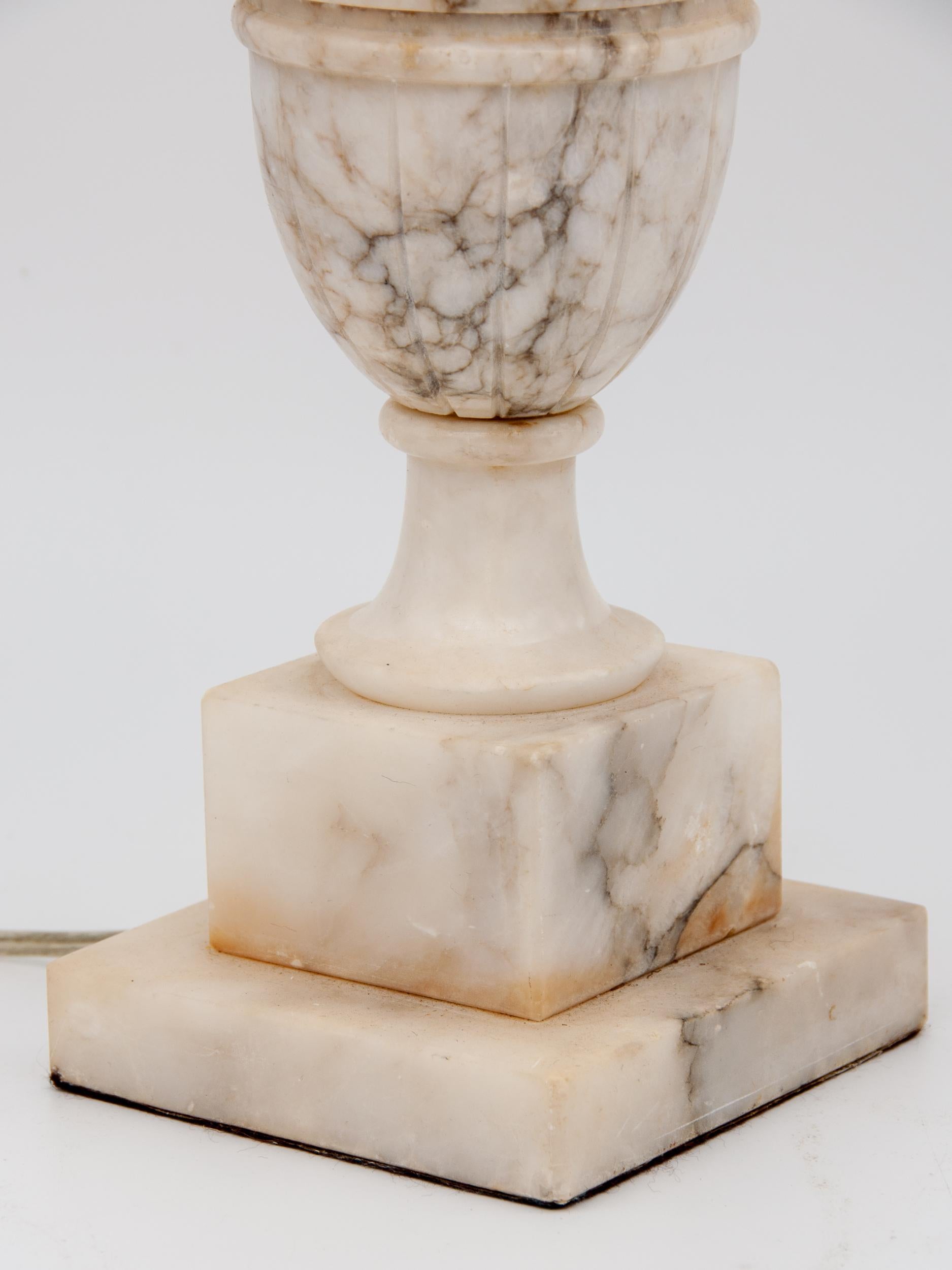 Italian Large Alabaster Lamp