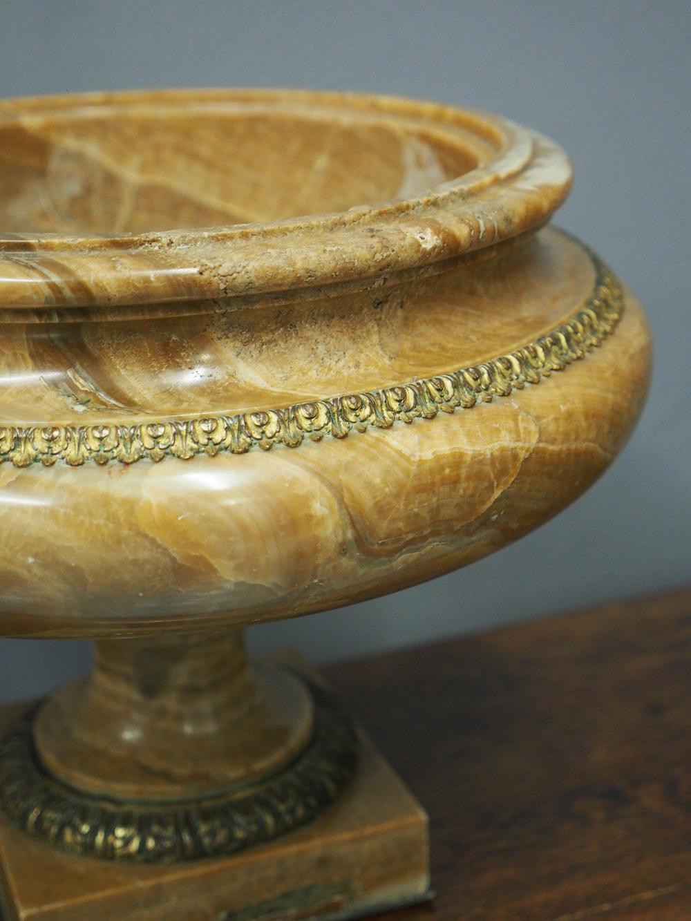 19th Century Large Alabaster Roman Style Urn