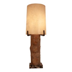 Vintage Large Alabaster Table Lamp, Spain, 1950s