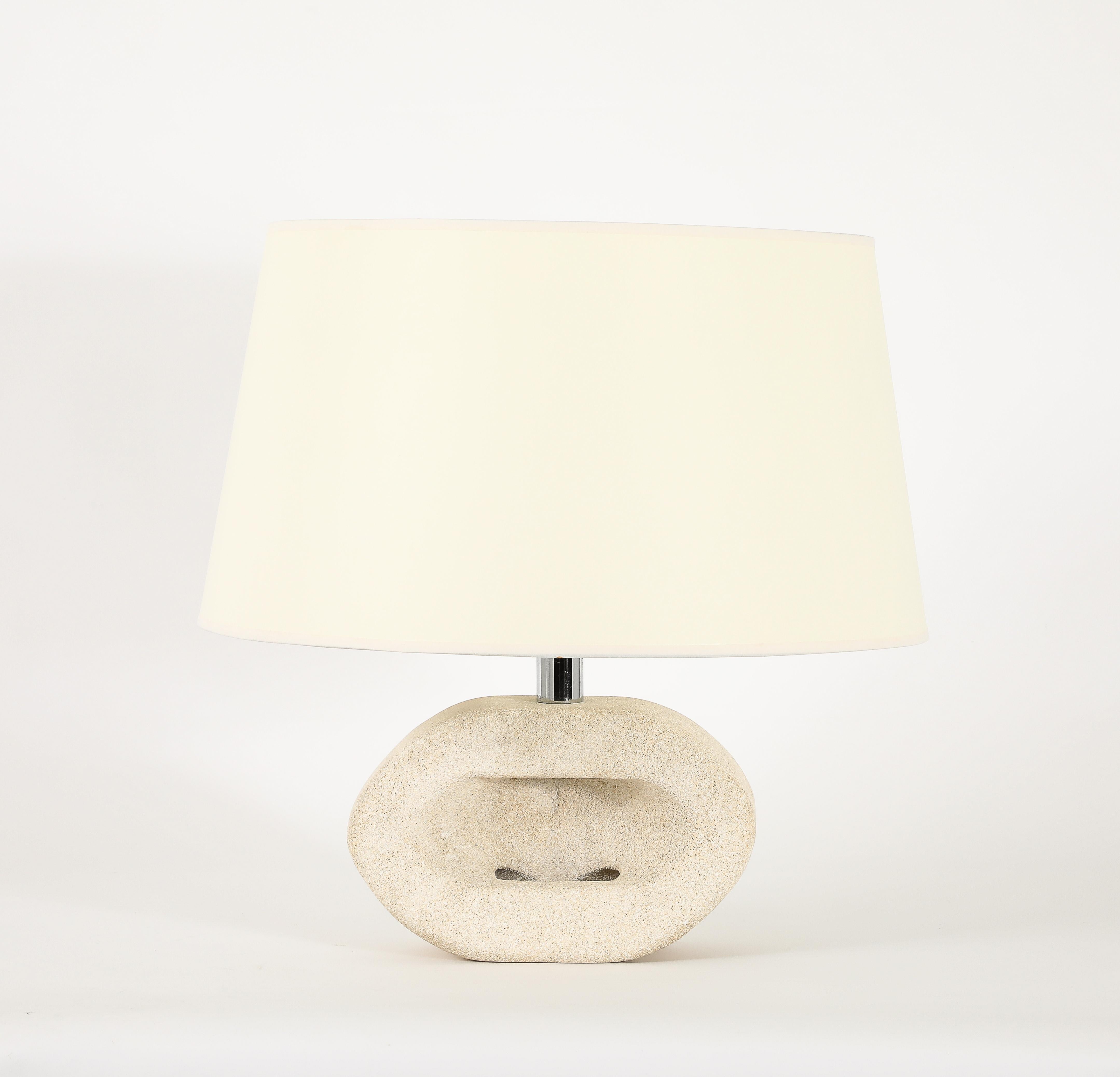 Gran lámpara ovalada Albert Tormos, Francia Años 70 en venta 5