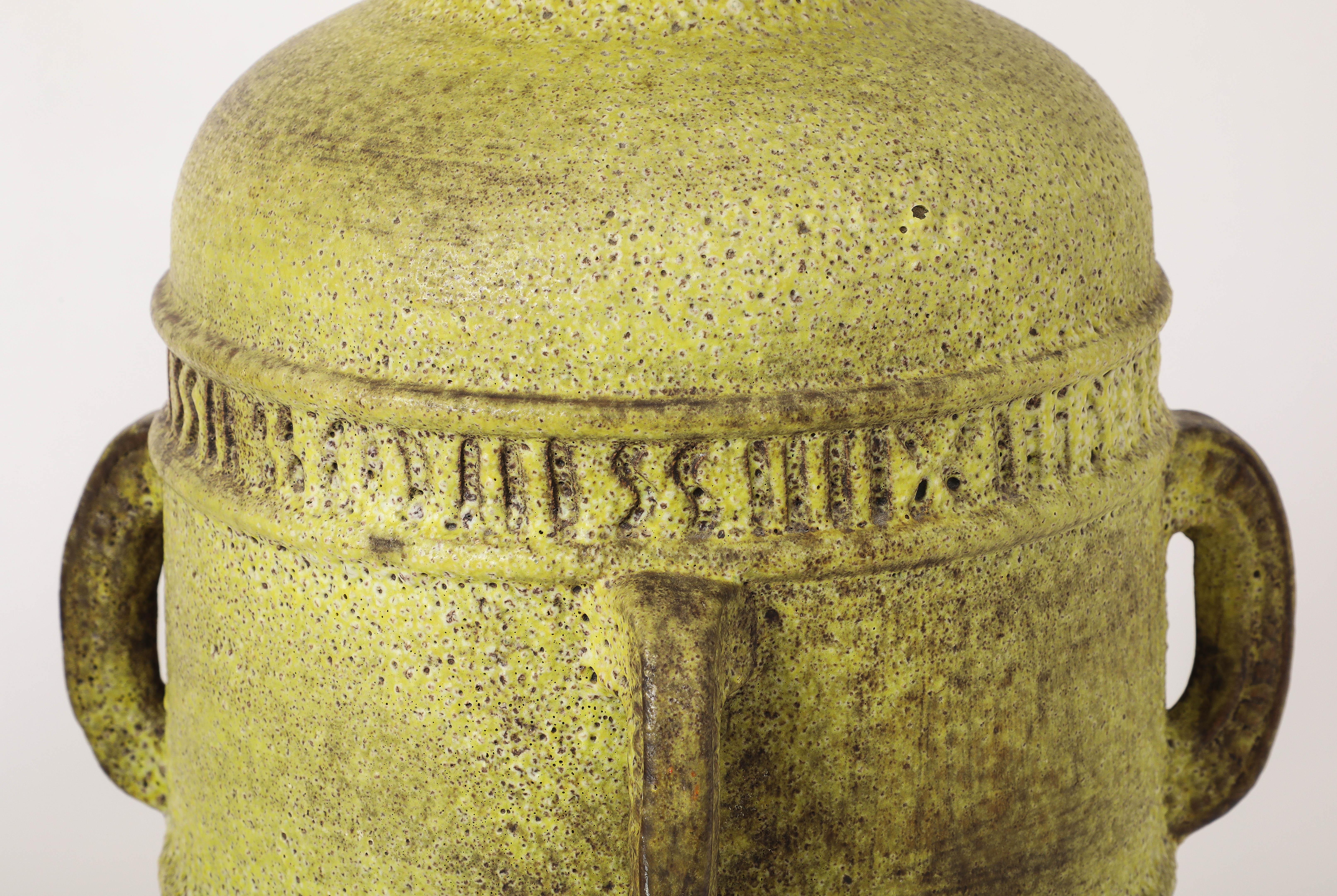 Large Aldo Londi Pottery Studio Lamps, Italy 1960's For Sale 3