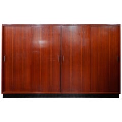 Retro Large Alfred Hendrickx Four Doors Wardrobe/ Cabinet, 1962 Belgium