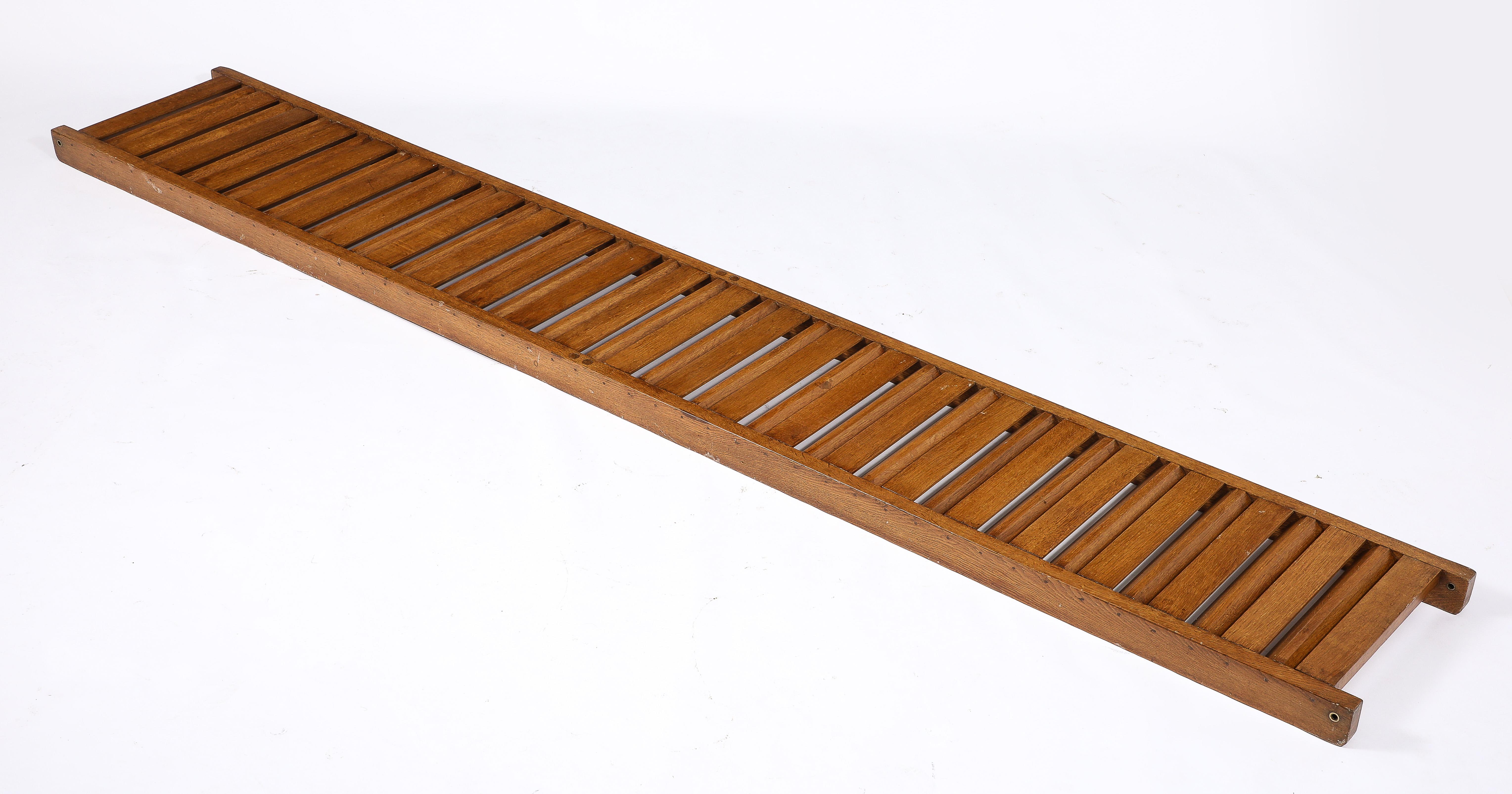 Large All Oak Headboard by Guillerme & Chambron - France 1970's For Sale 5