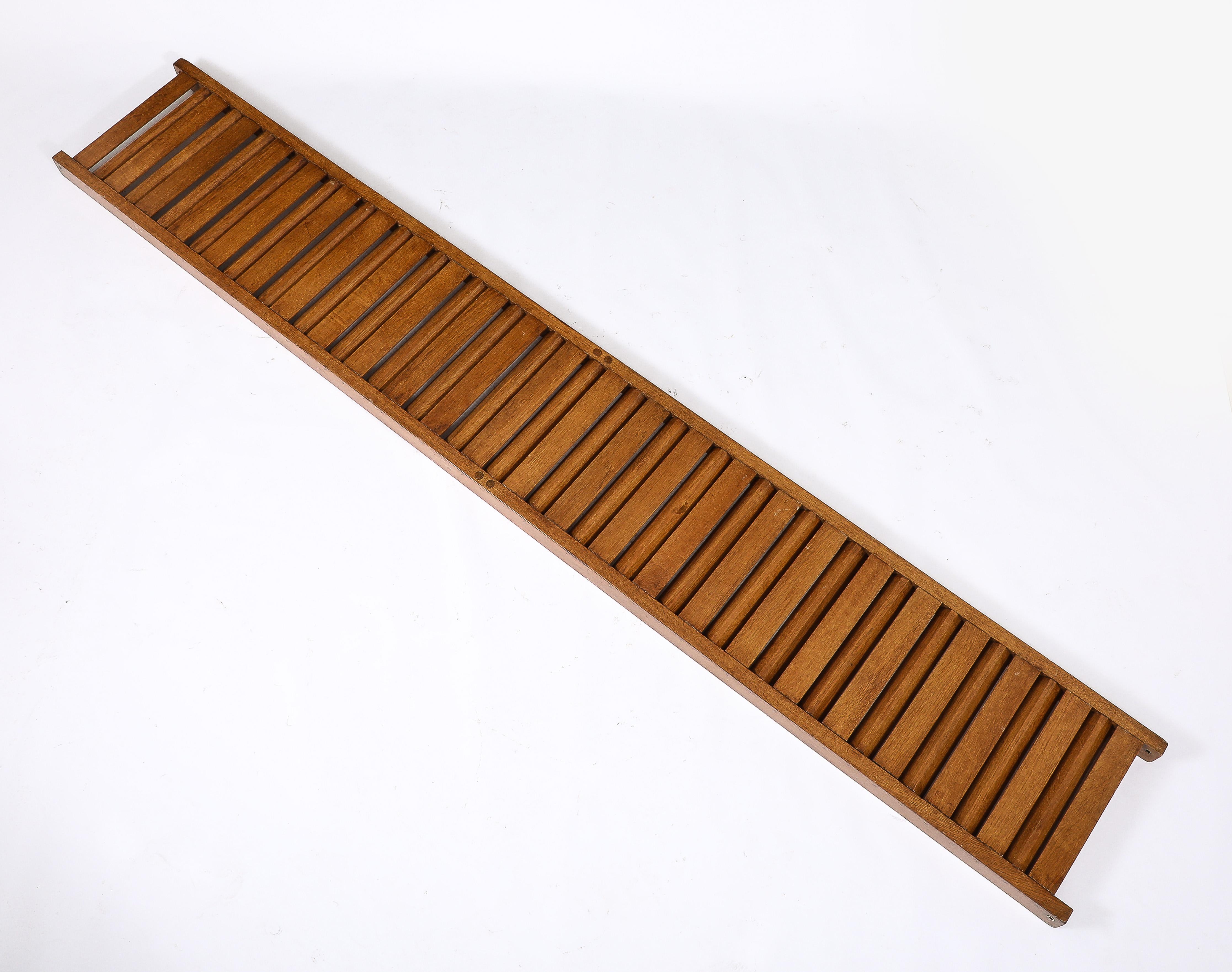 Large All Oak Headboard by Guillerme & Chambron - France 1970's For Sale 6