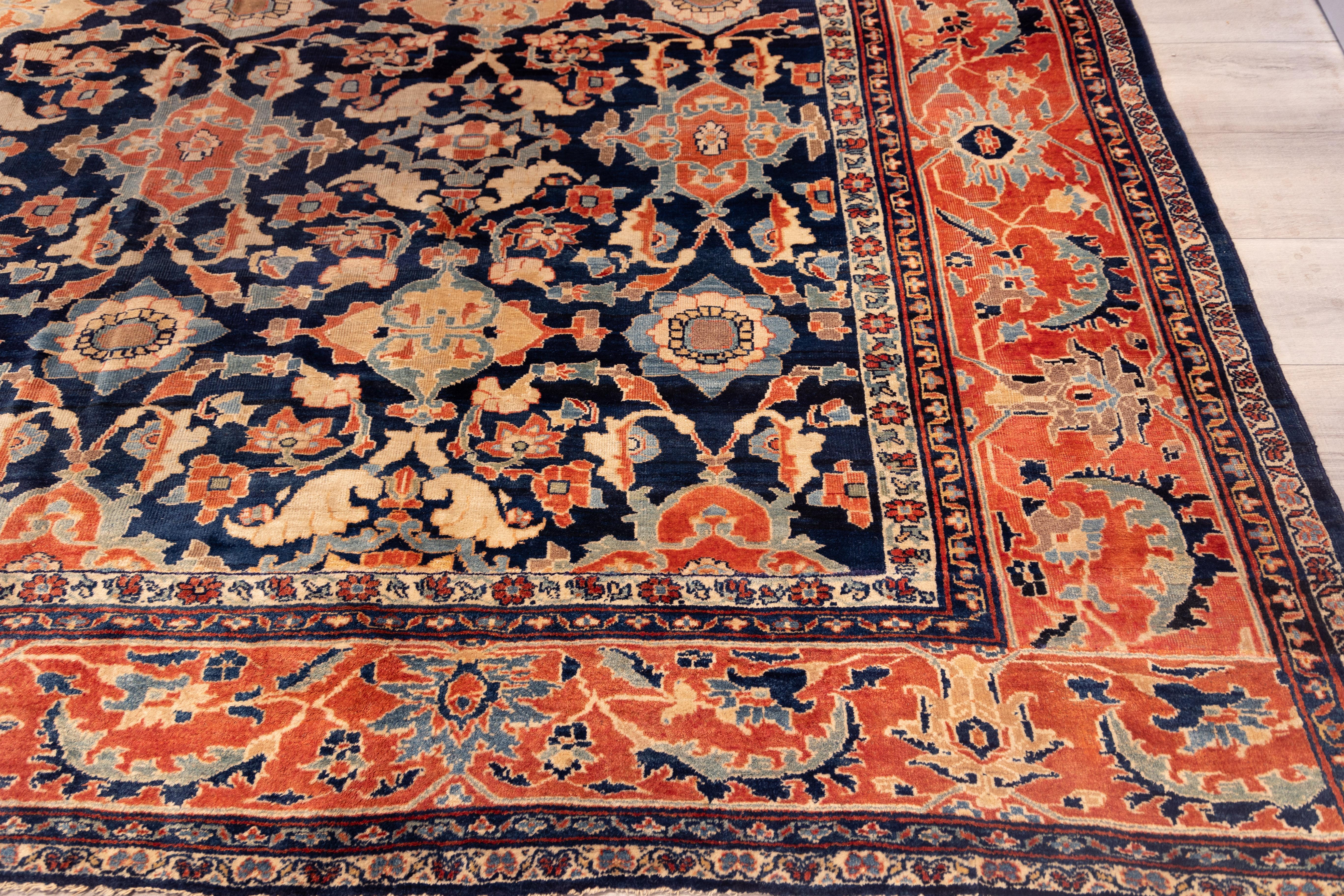 Sultanabad Large all over design ziegler sultanabad early 20th cent. For Sale