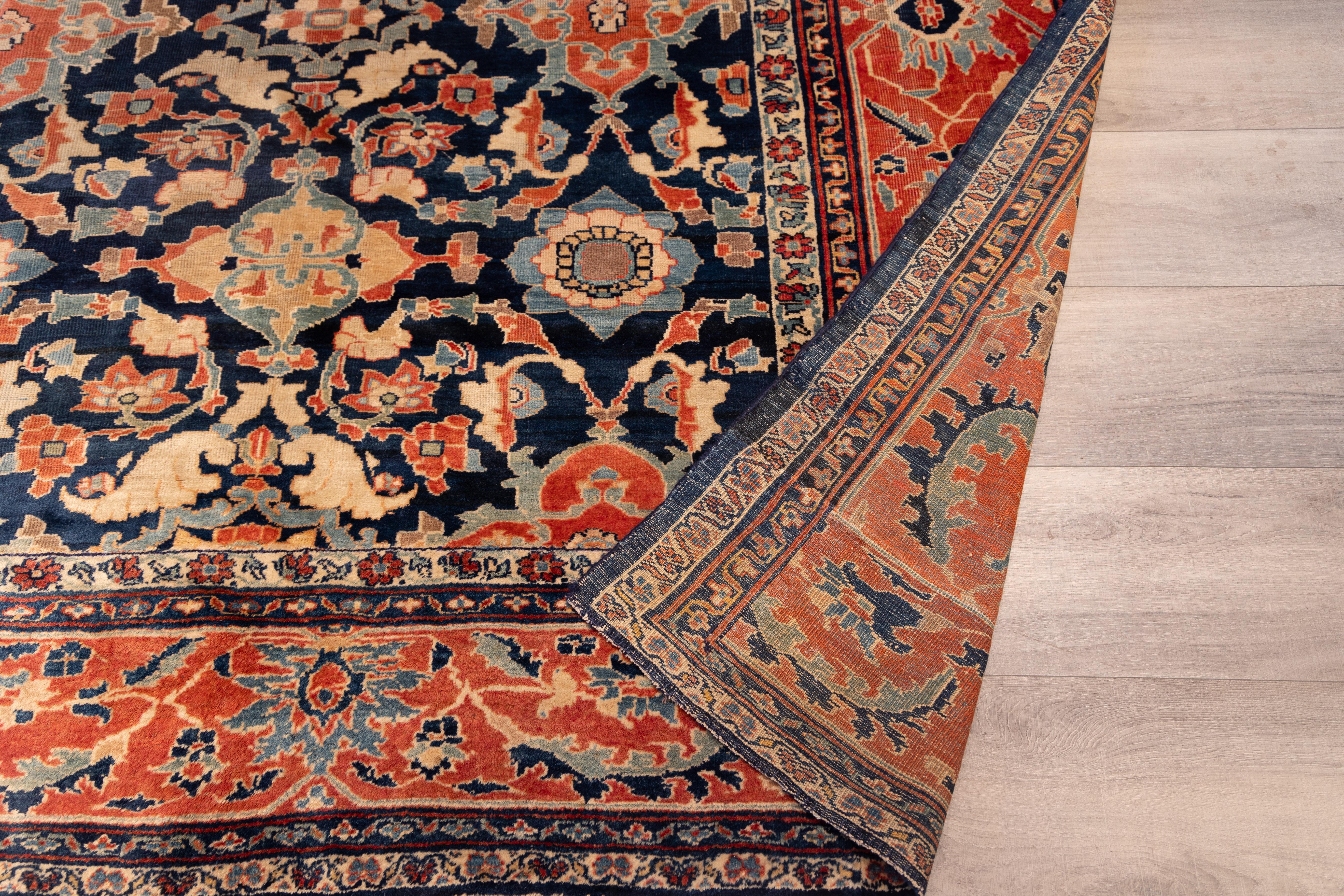 Persian Large all over design ziegler sultanabad early 20th cent. For Sale