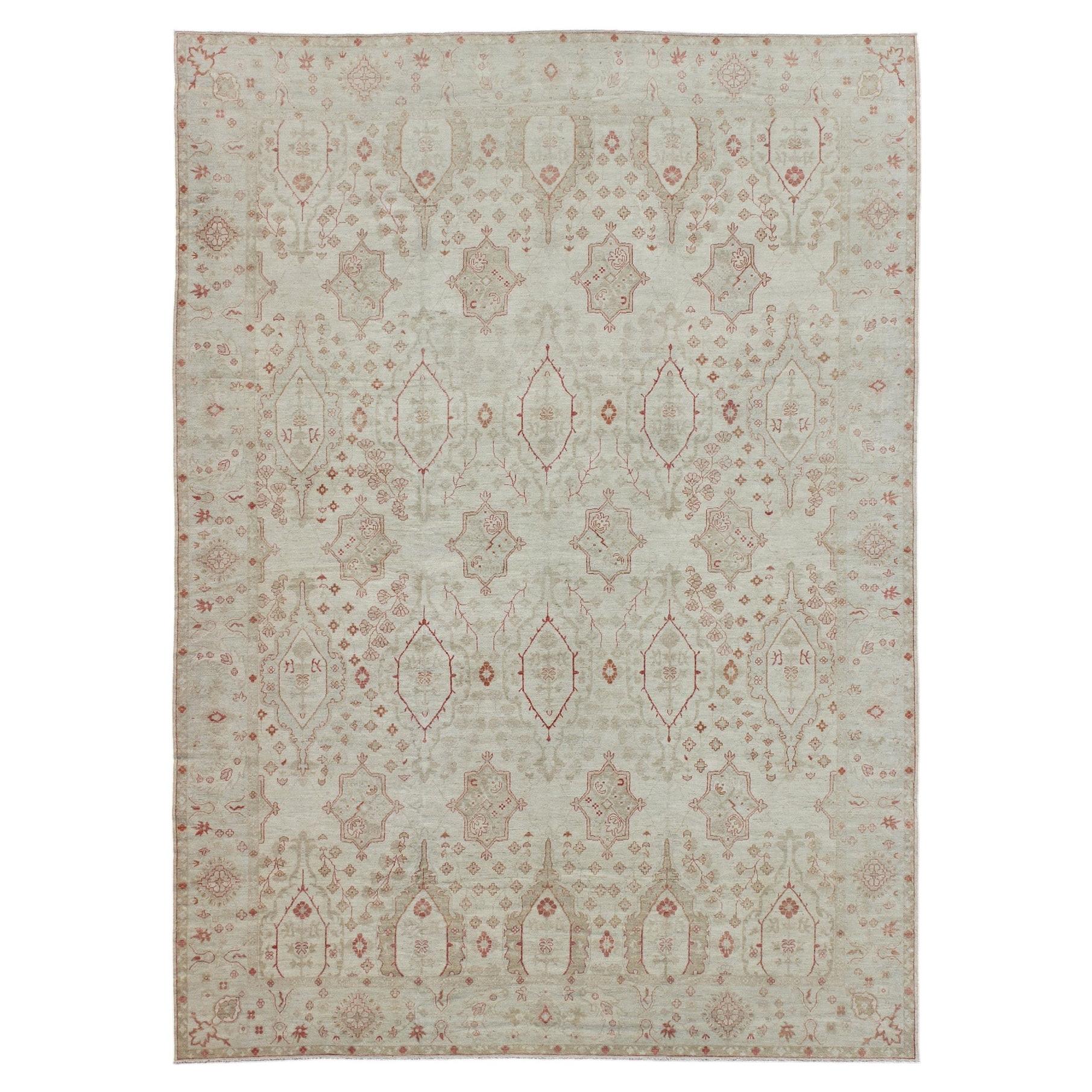 Large Modern Khotan by Keivan Woven Arts 12'6 X 17'4