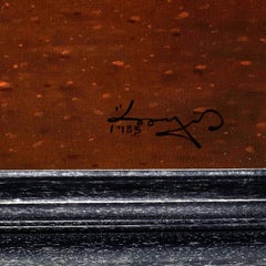 Large Allegory Oil Painting in Frame by Greek Artist Angelos Panayiotou