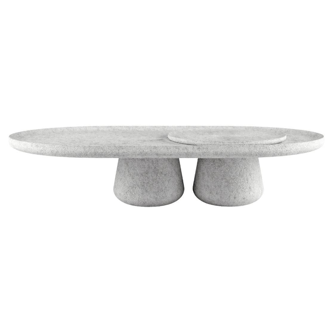 Large Alpi Gray Bold Coffee Table by Mohdern For Sale