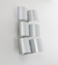 Grande lampada da parete in alluminio di Nucleo Sormani, anni '70