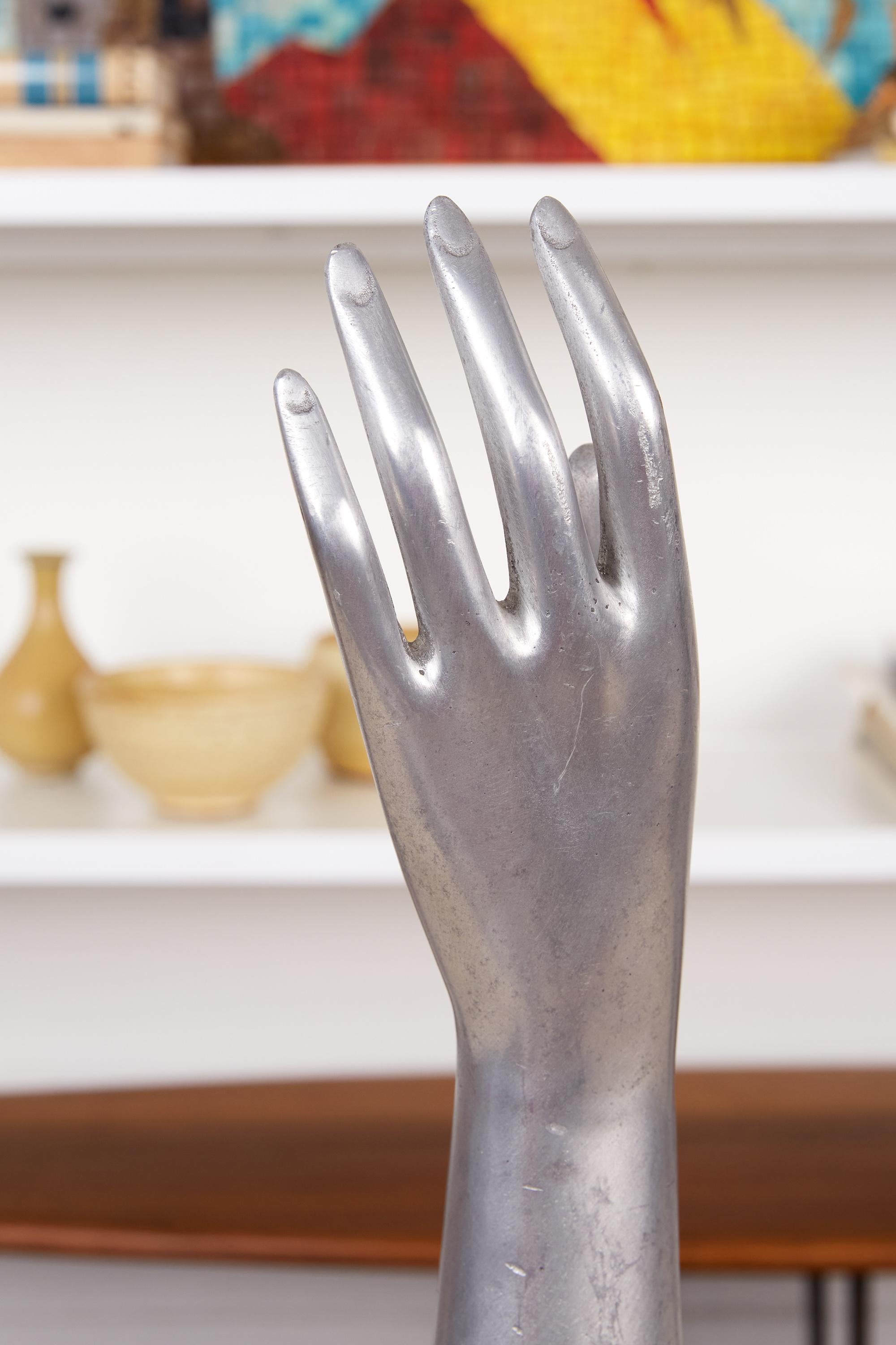 Large Aluminum Hand Sculpture 4