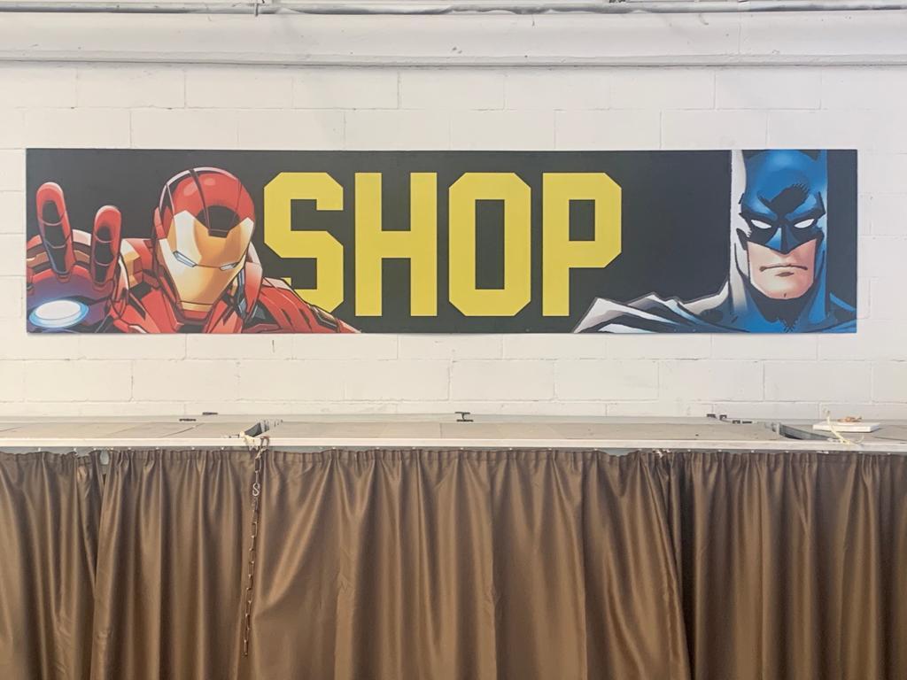 Large Aluminum Super Heroes Panel, 1970s For Sale 2