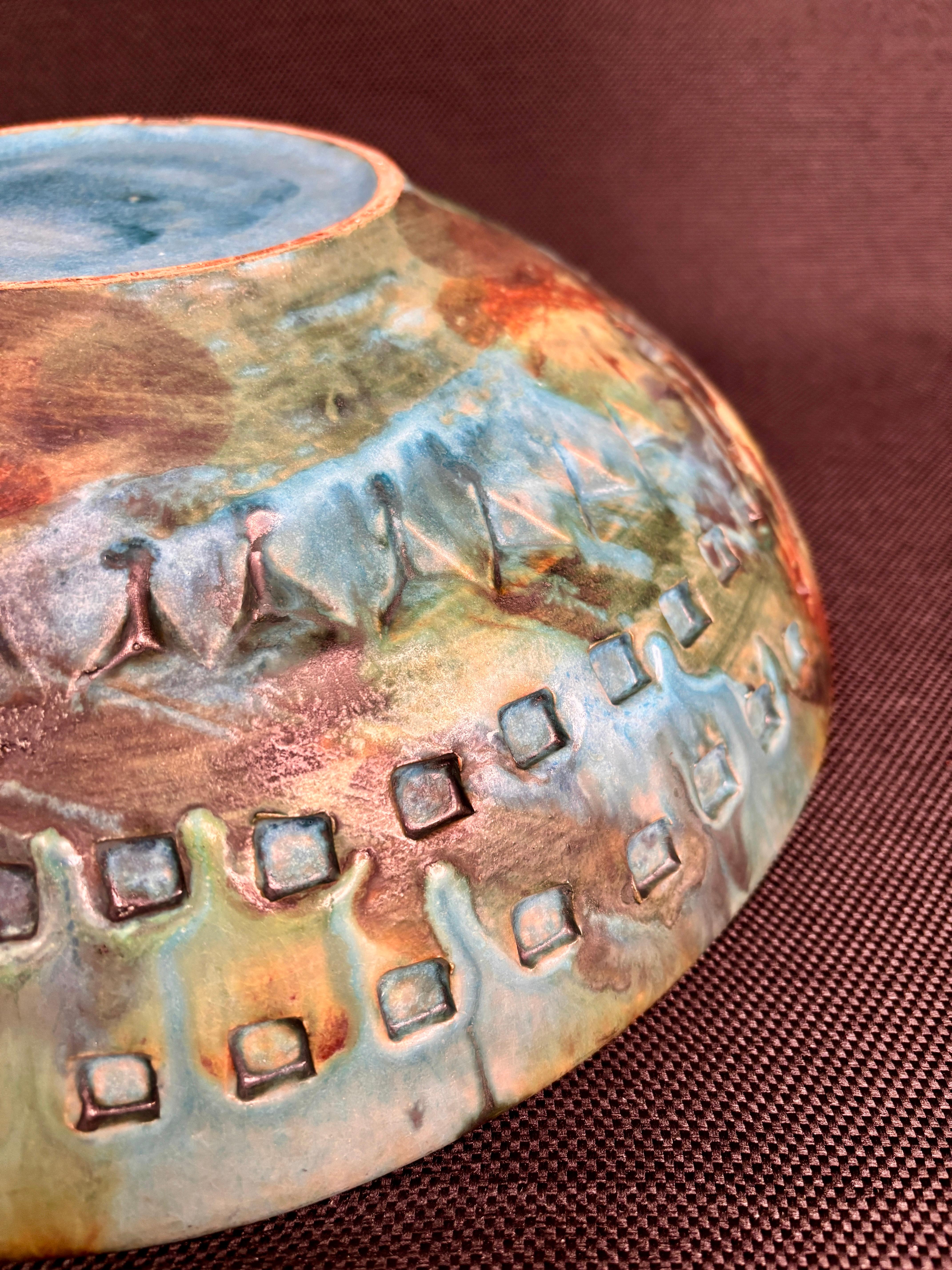 Céramique Grand bol italien Alvino Bagni 