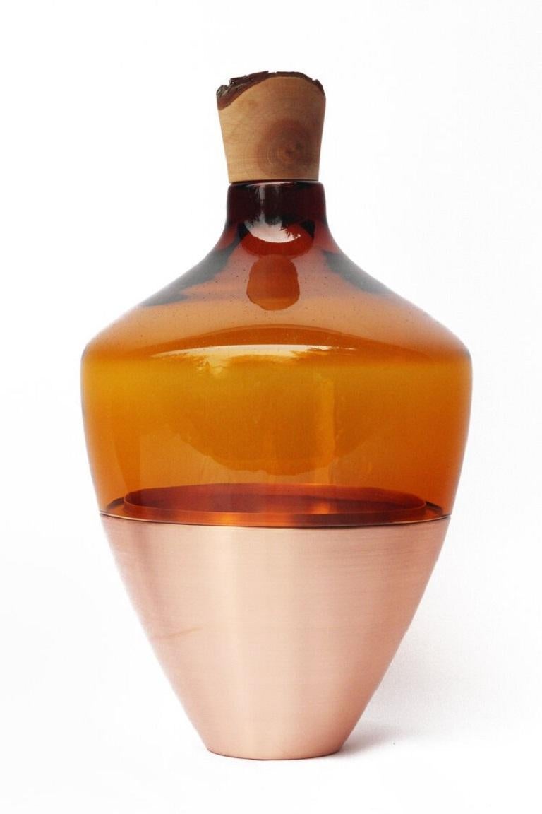 Organic Modern Large Amber India Vessel II, Pia Wüstenberg For Sale