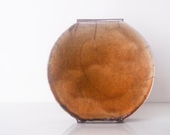 Large Amber Vase by Doa Ceramics