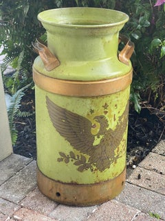 Gorgeous 20” American Antique Milk Canister Umbrella Stand