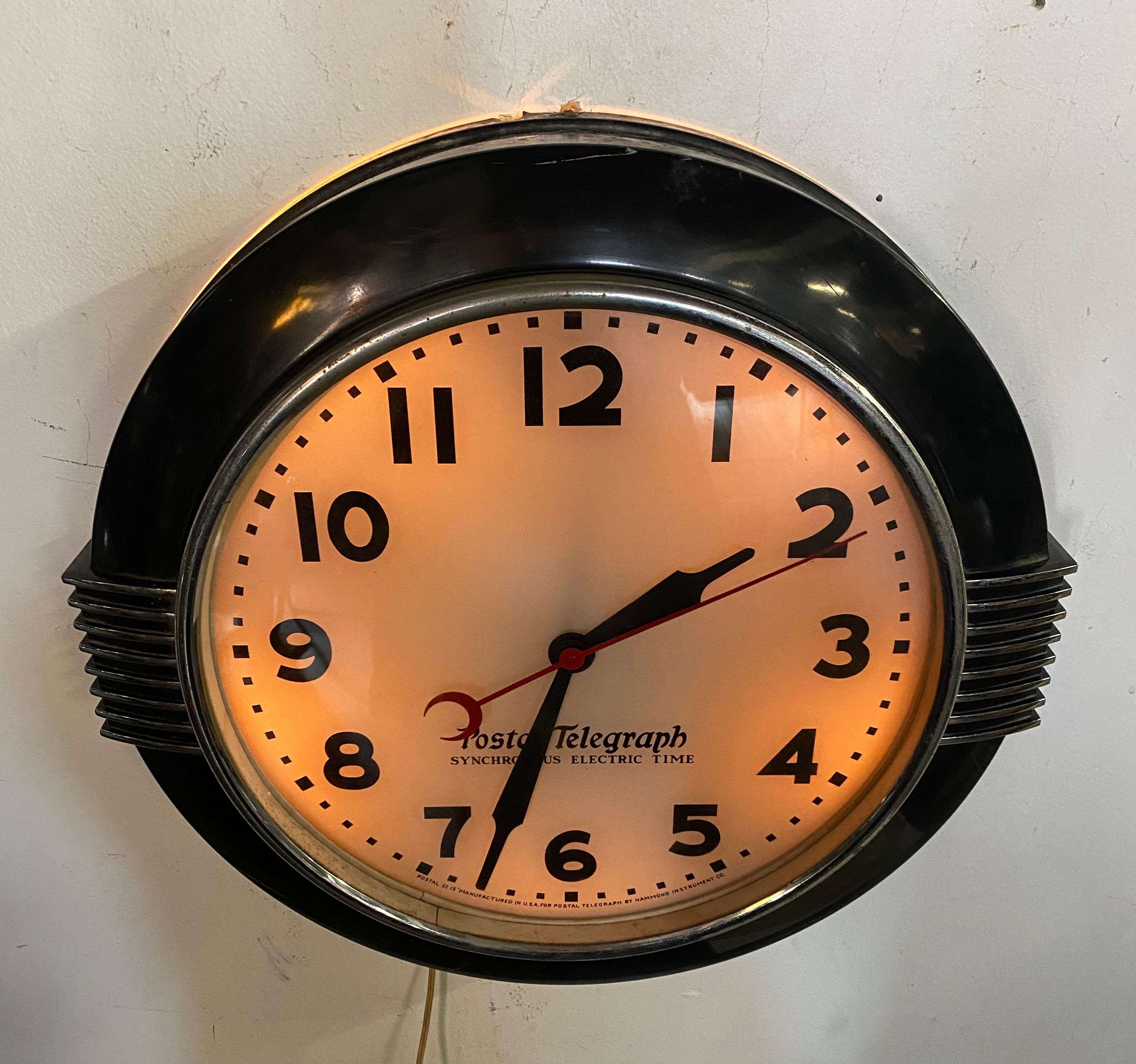 postal telegraph clock