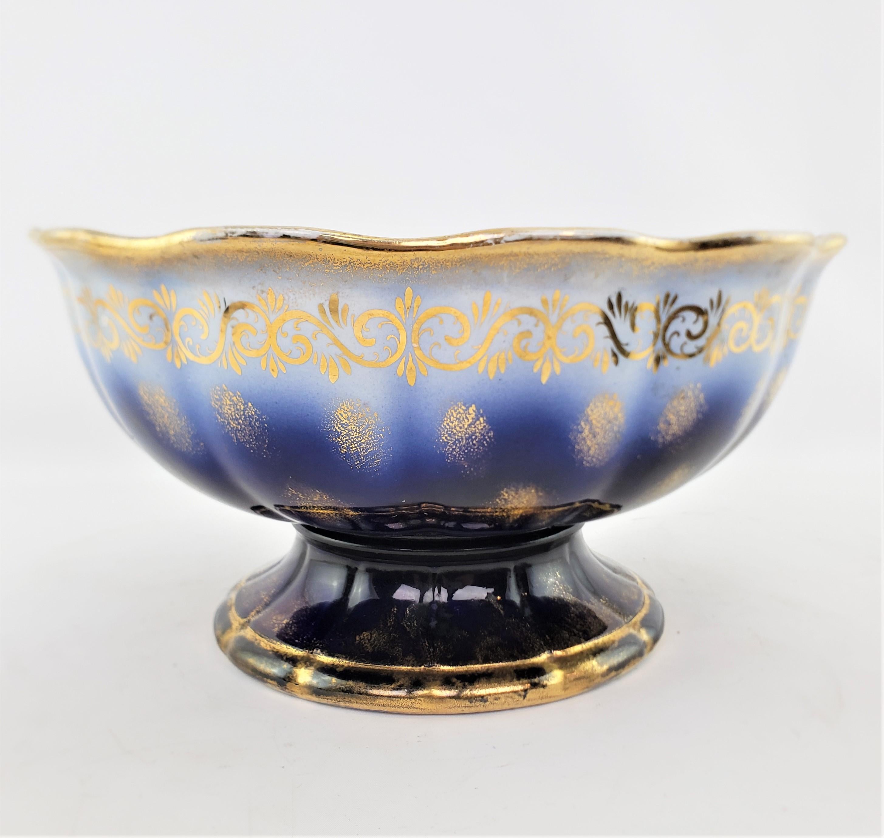 Large American China Co. Bowl with Grape and Vine Decoration & Gilt Accents For Sale 10