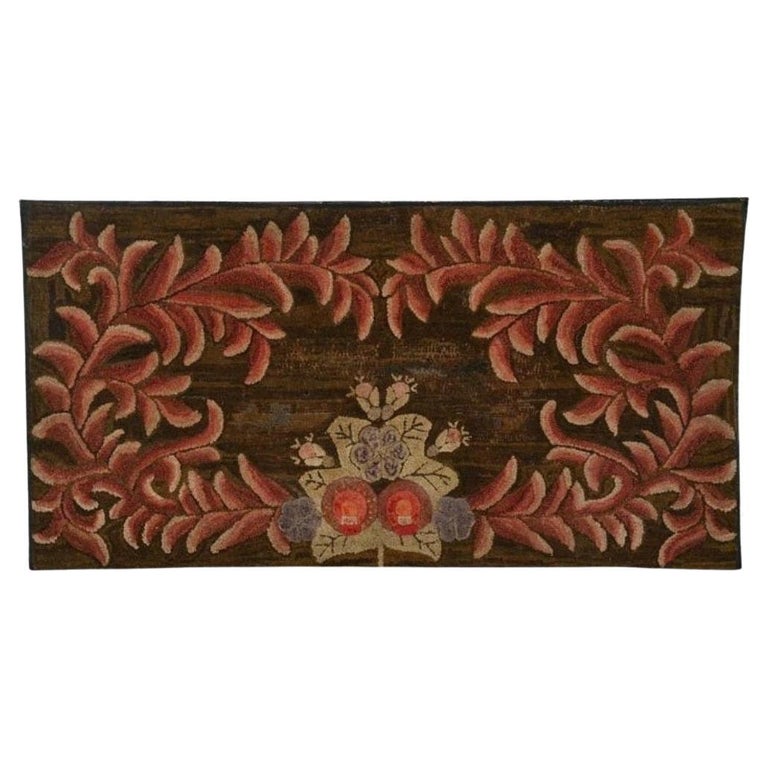 American Folk Art Rug For Sale at 1stDibs