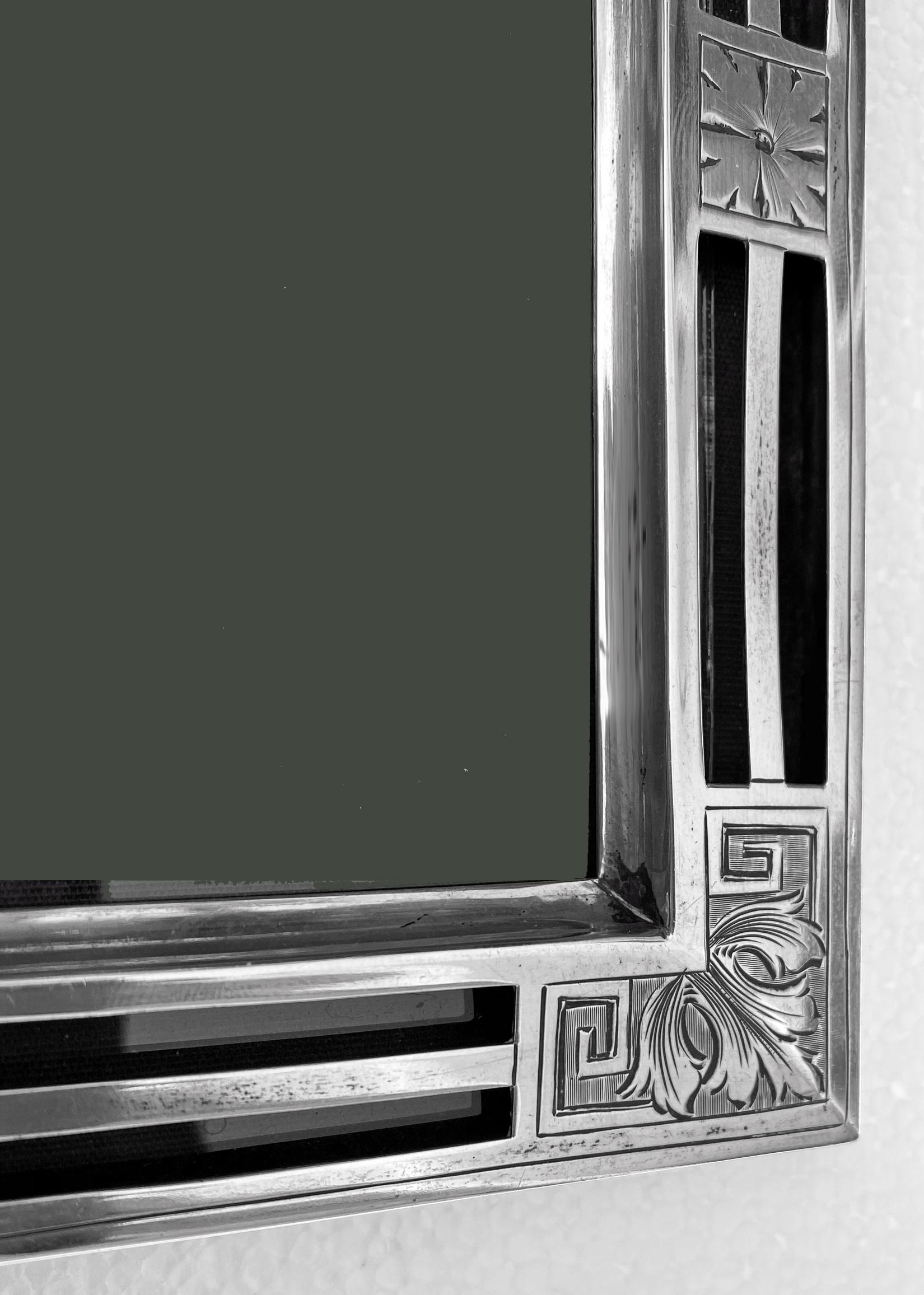 Large American Jugendstil Deco Sterling Frame, William Kerr, circa 1900 In Good Condition In Toronto, Ontario