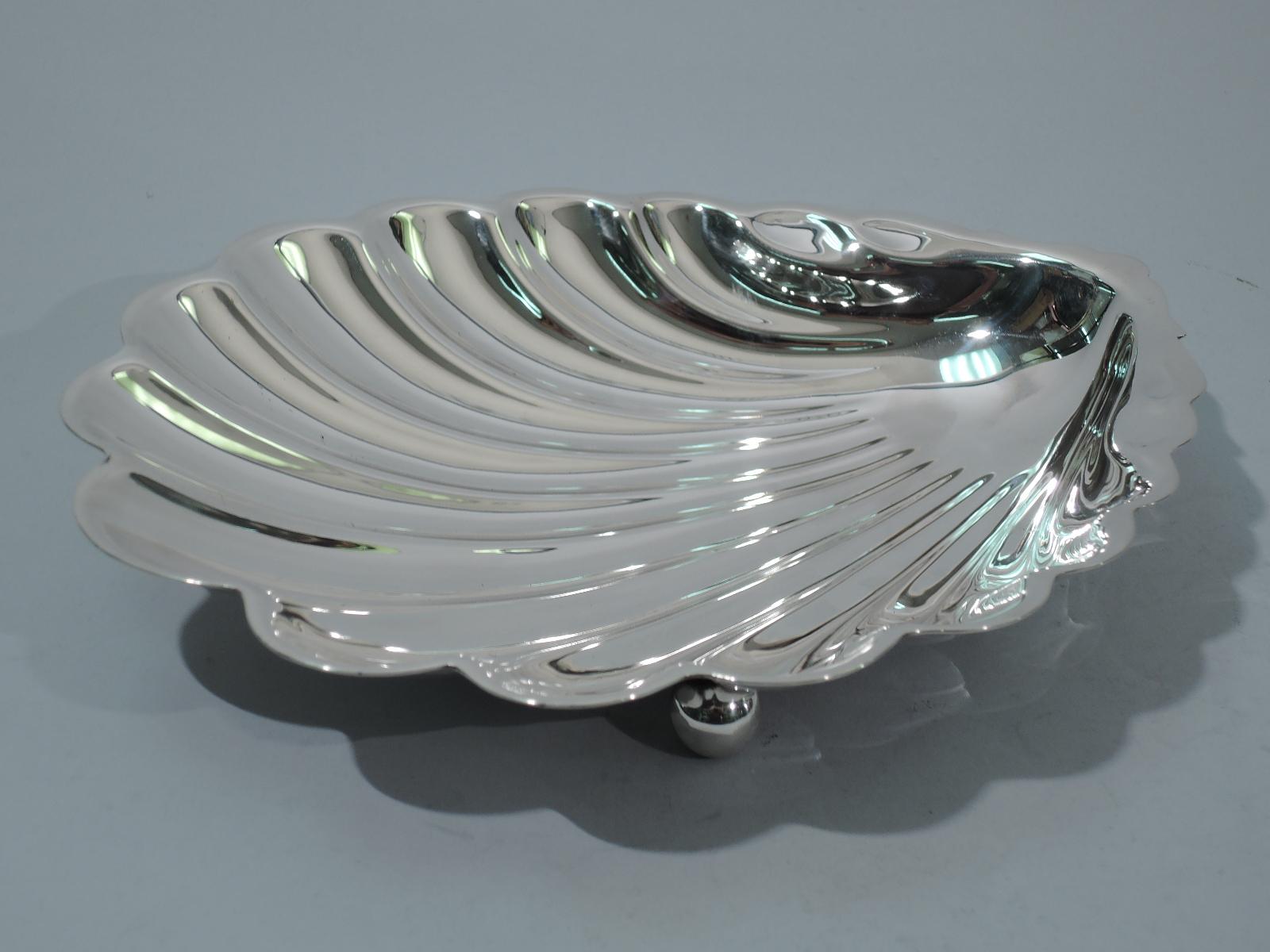 silver shell dish