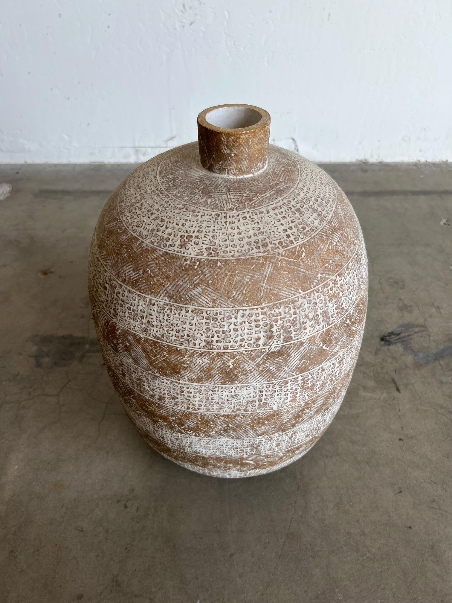 Large American Stoneware Vase, Claude Conover, 