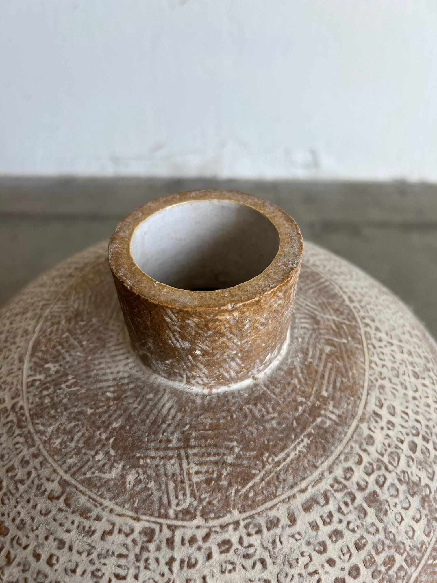 Ceramic Large American Stoneware Vase, Claude Conover, 