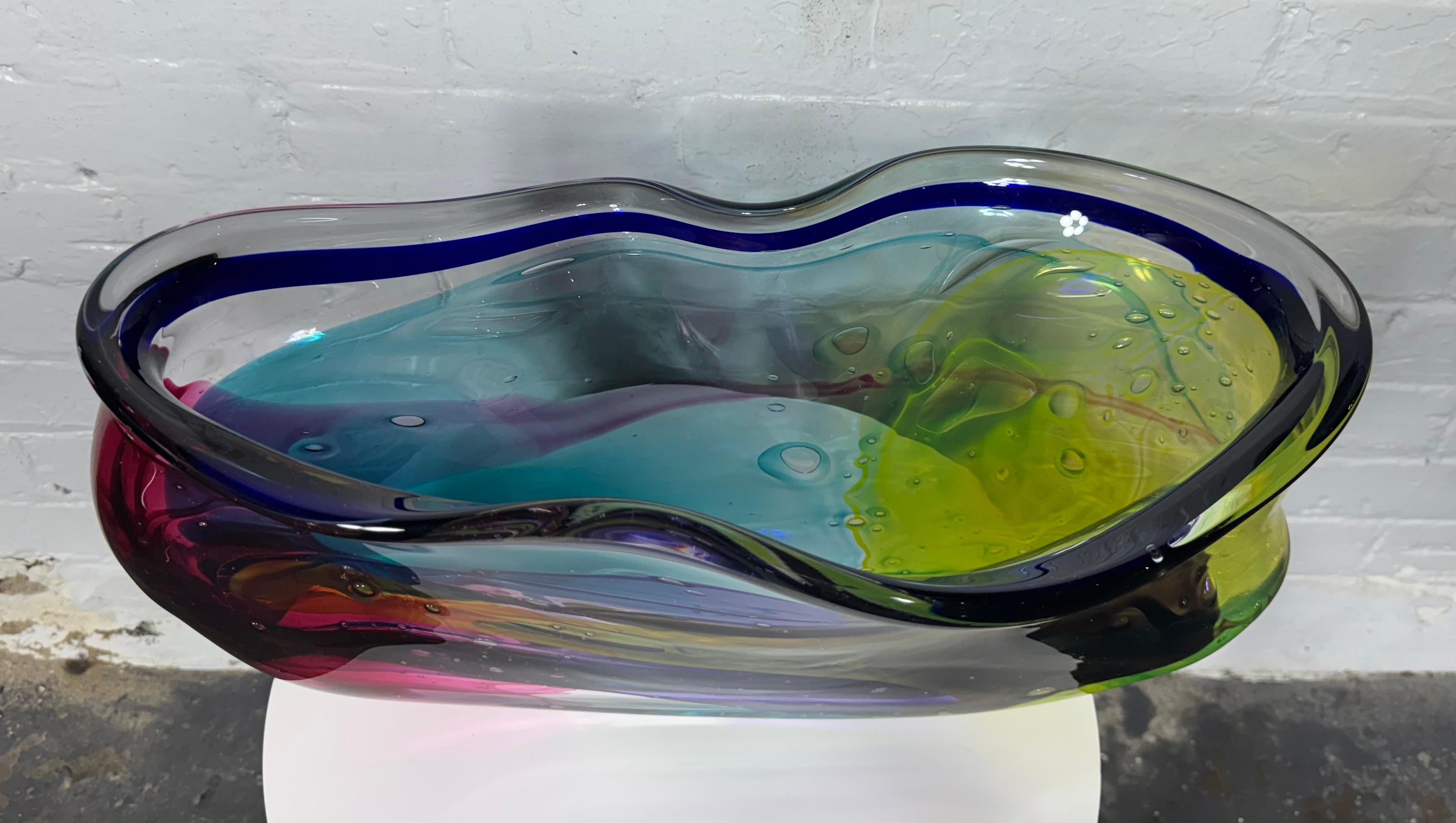 Eine außergewöhnlich große amerikanische zeitgenössische Studio Glas 