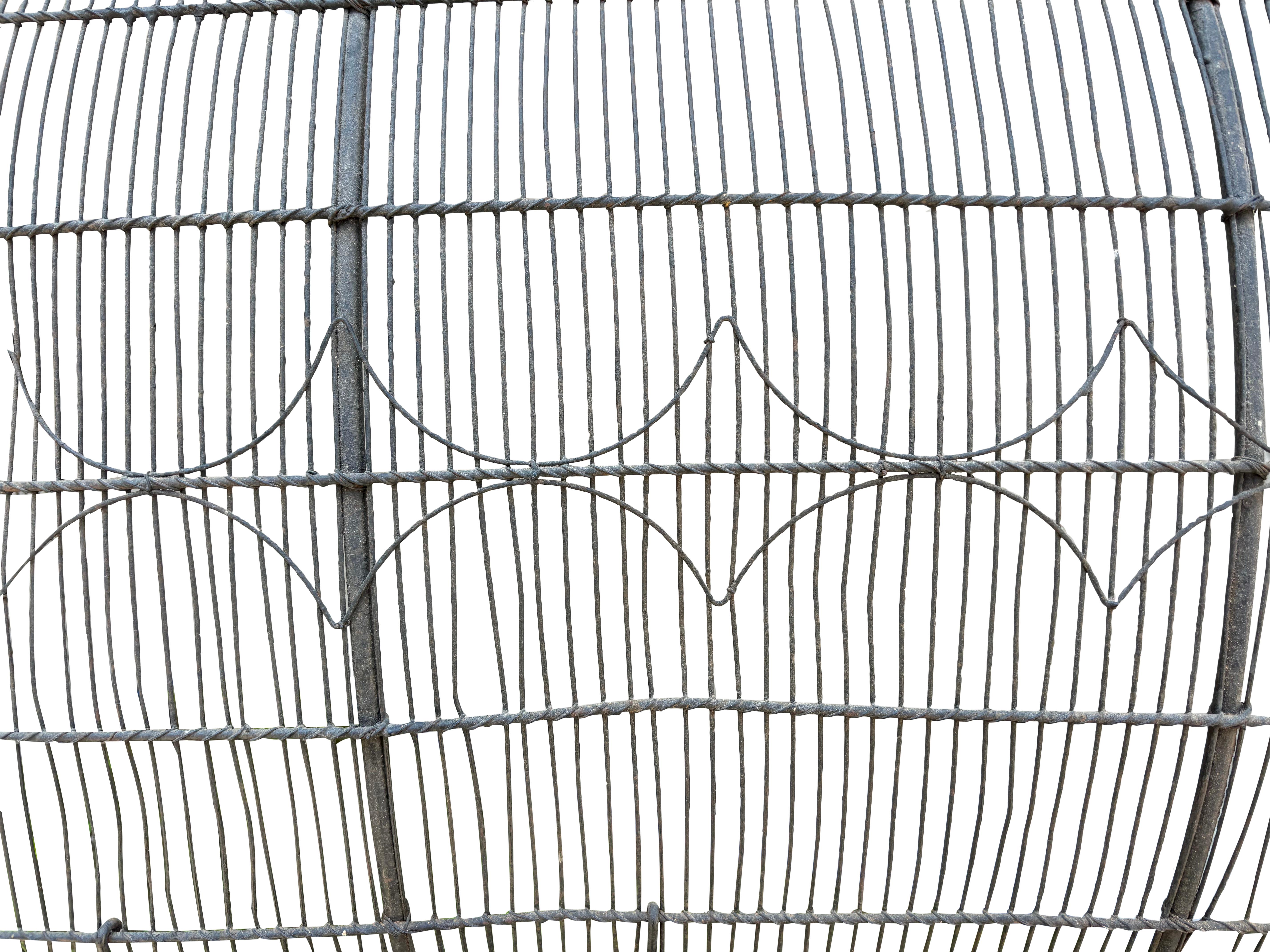 Large American Wire Fireplace Screen For Sale 1