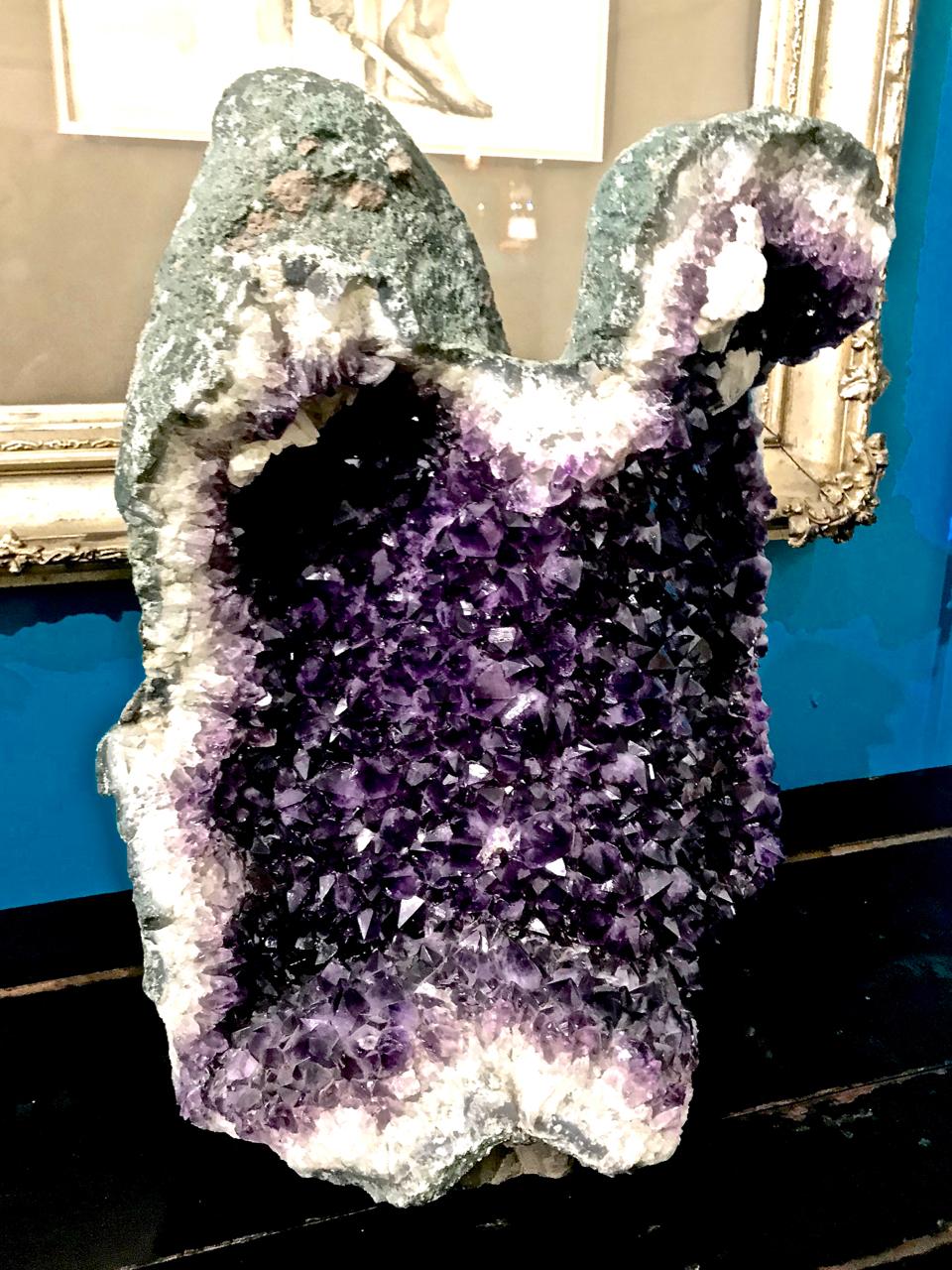 Mid-Century Modern Large Amethyst Geode