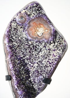 Large Amethyst Geode Natural Specimen 16 LBS on Stand