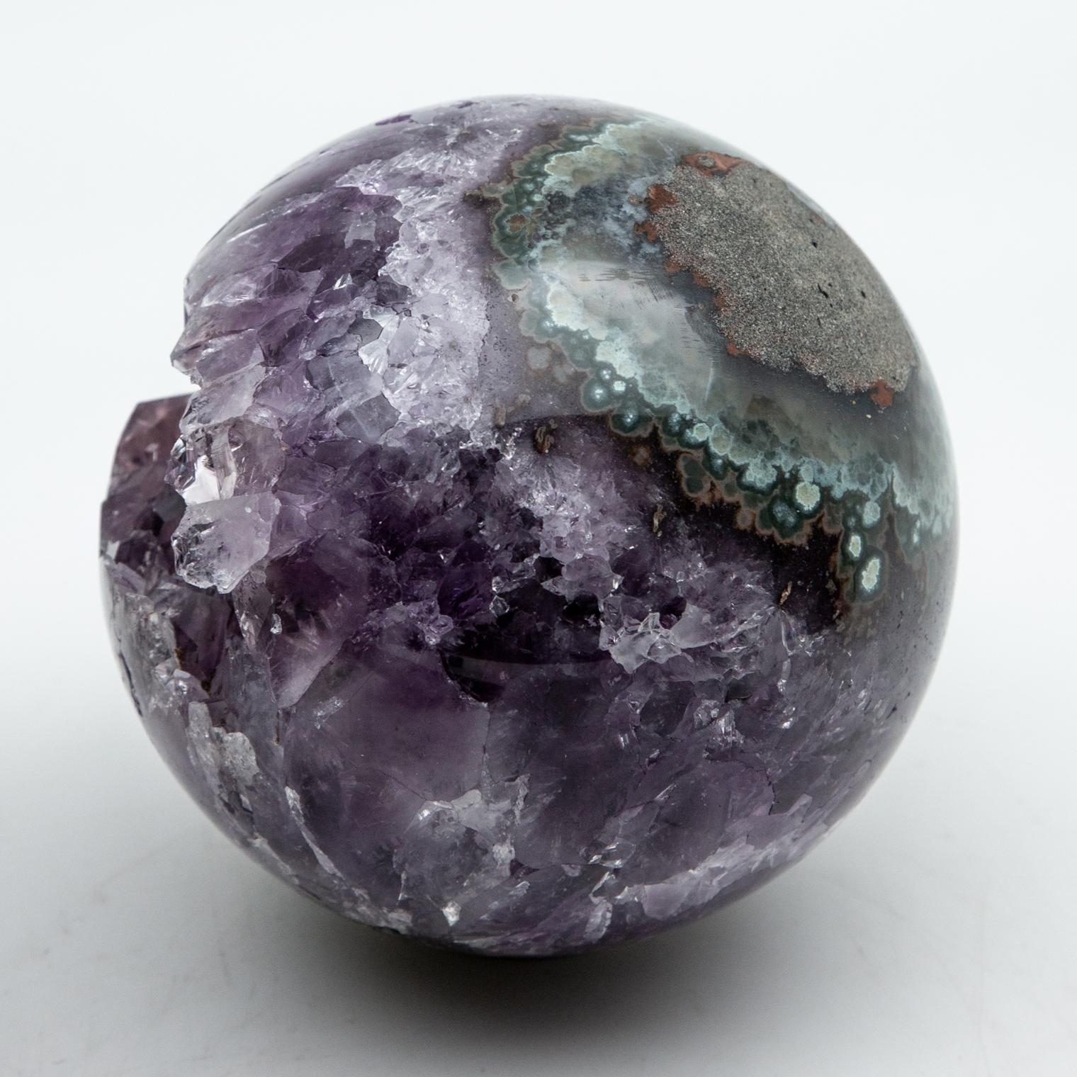 Peruvian Large Amethyst Geode Sphere