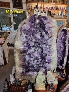 Large Amethyst pagode Giant Crystals sculpted by NATURE rare Brazillian 350Kg
