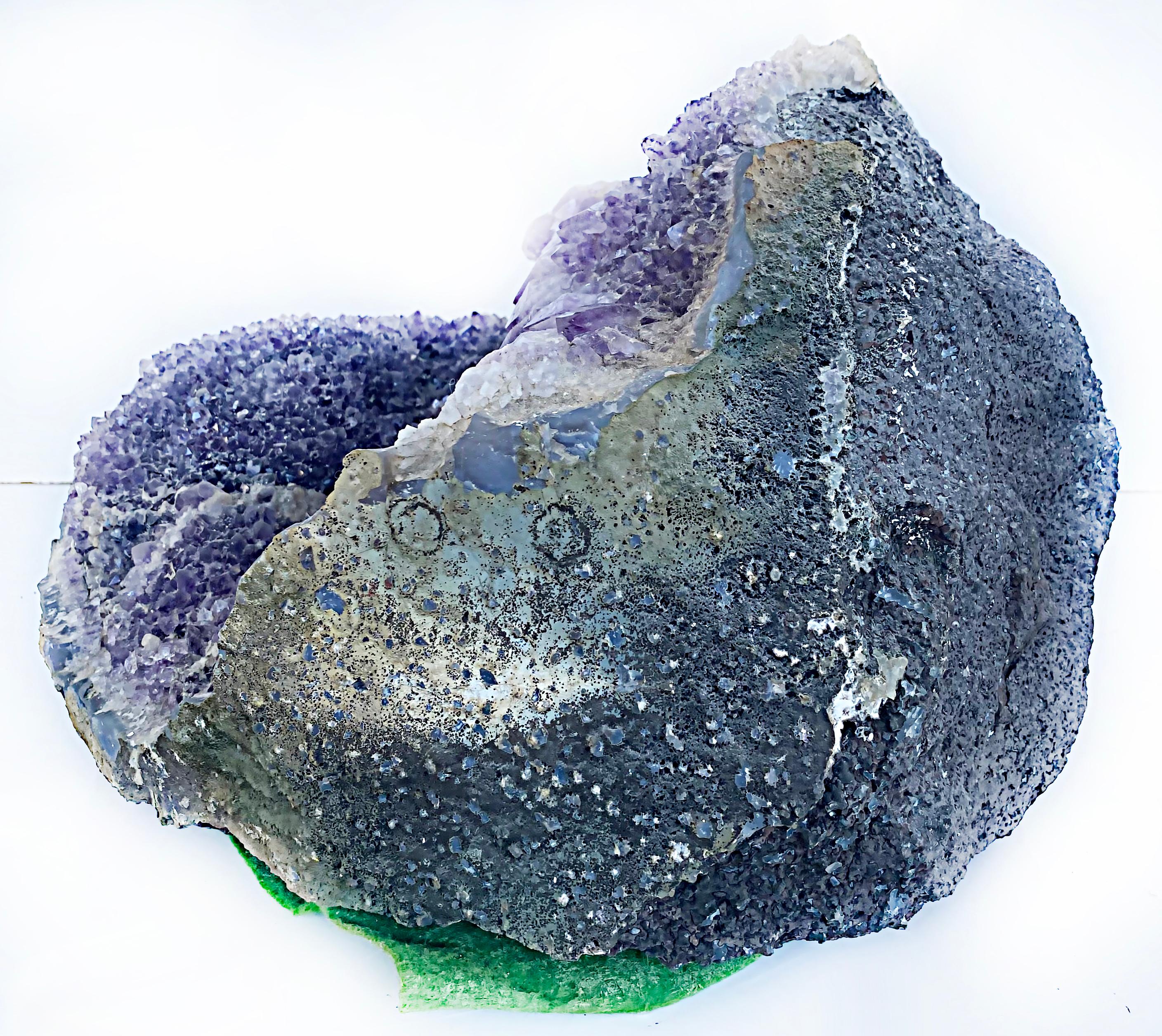 Large Amethyst Quartz Crystal Geode Mineral Specimen Cluster 4