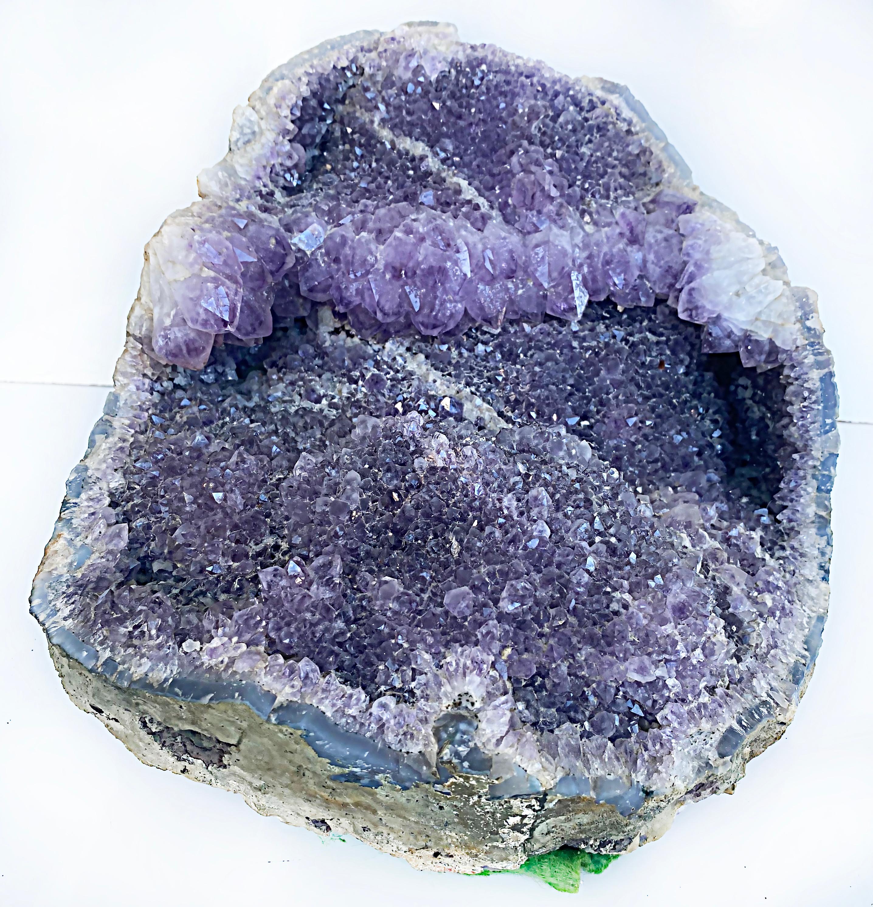 Unknown Large Amethyst Quartz Crystal Geode Mineral Specimen Cluster